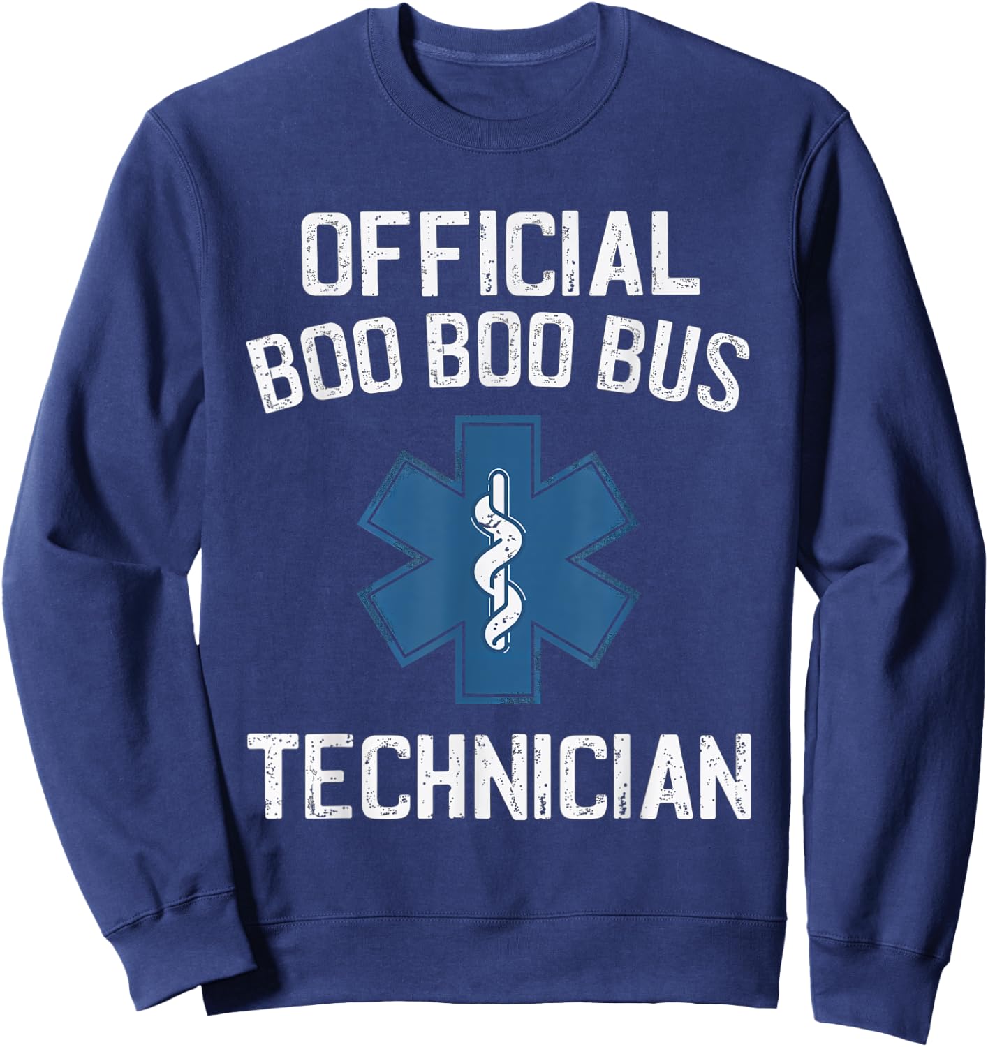 Official Technician EMT Paramedic First Responder Sweatshirt - Sweatshirt | Navy