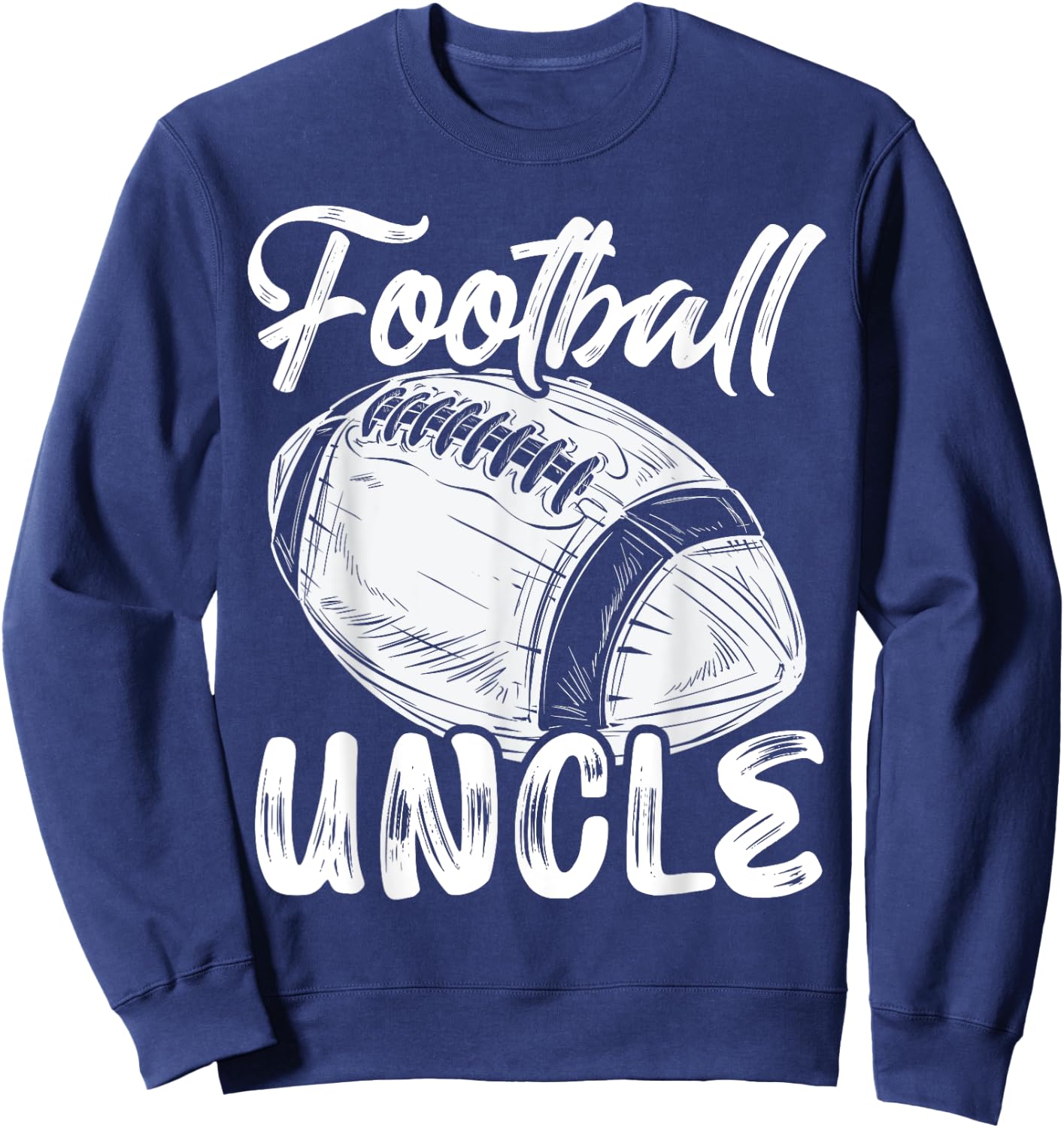 Football Uncle Family Matching Players Fathers Day Sweatshirt - Sweatshirt | Navy