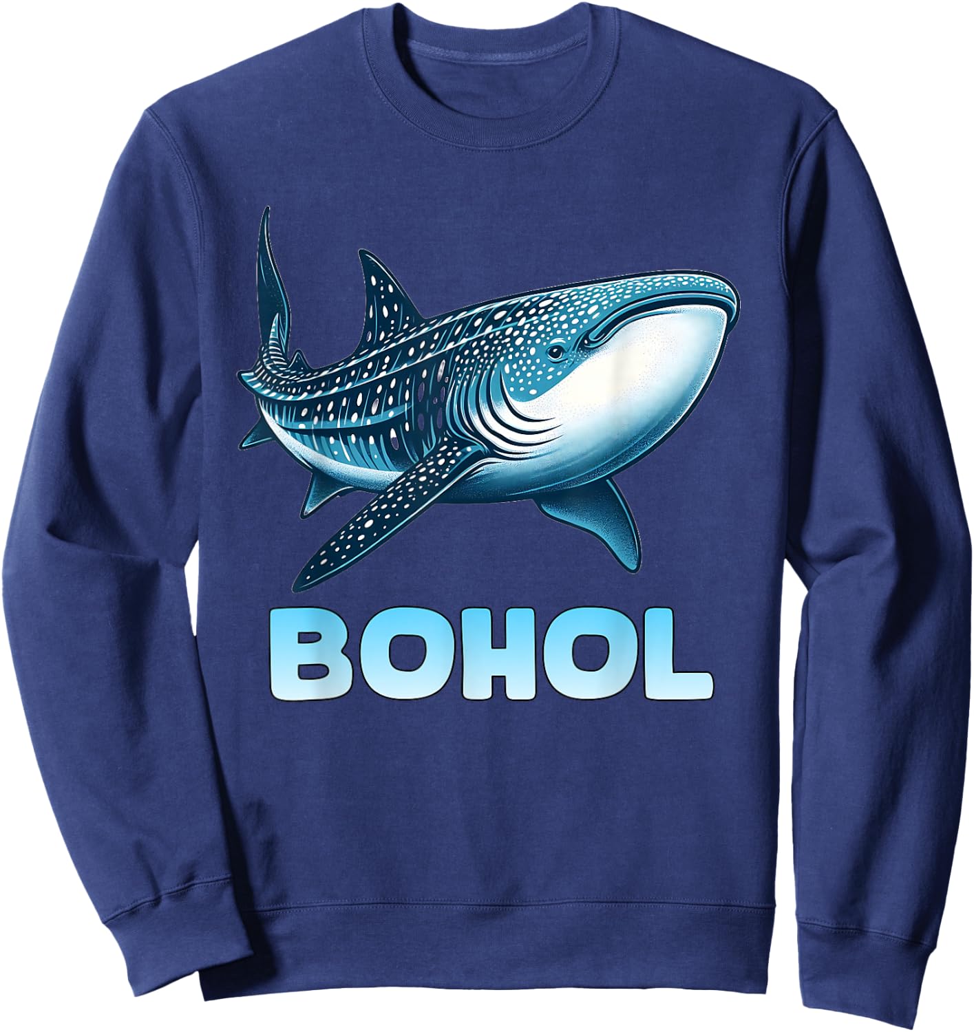 Whale Shark from the Philippines Sweatshirt - Sweatshirt | Navy