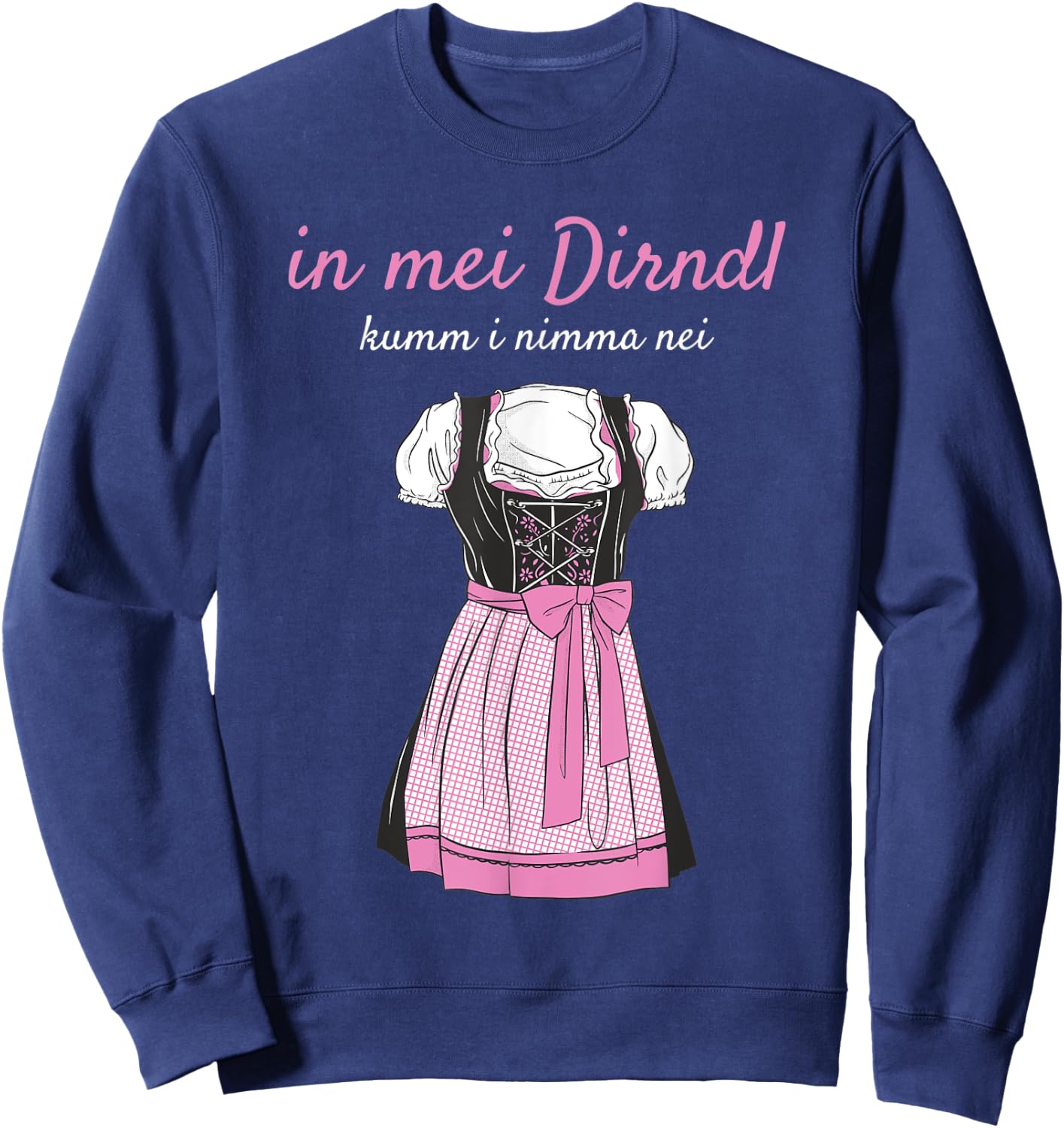 Volksfest Blouse In Mei Dirndl Kumm I Nimma Nei Replacement Dirndl , black Sweatshirt - Sweatshirt | Navy