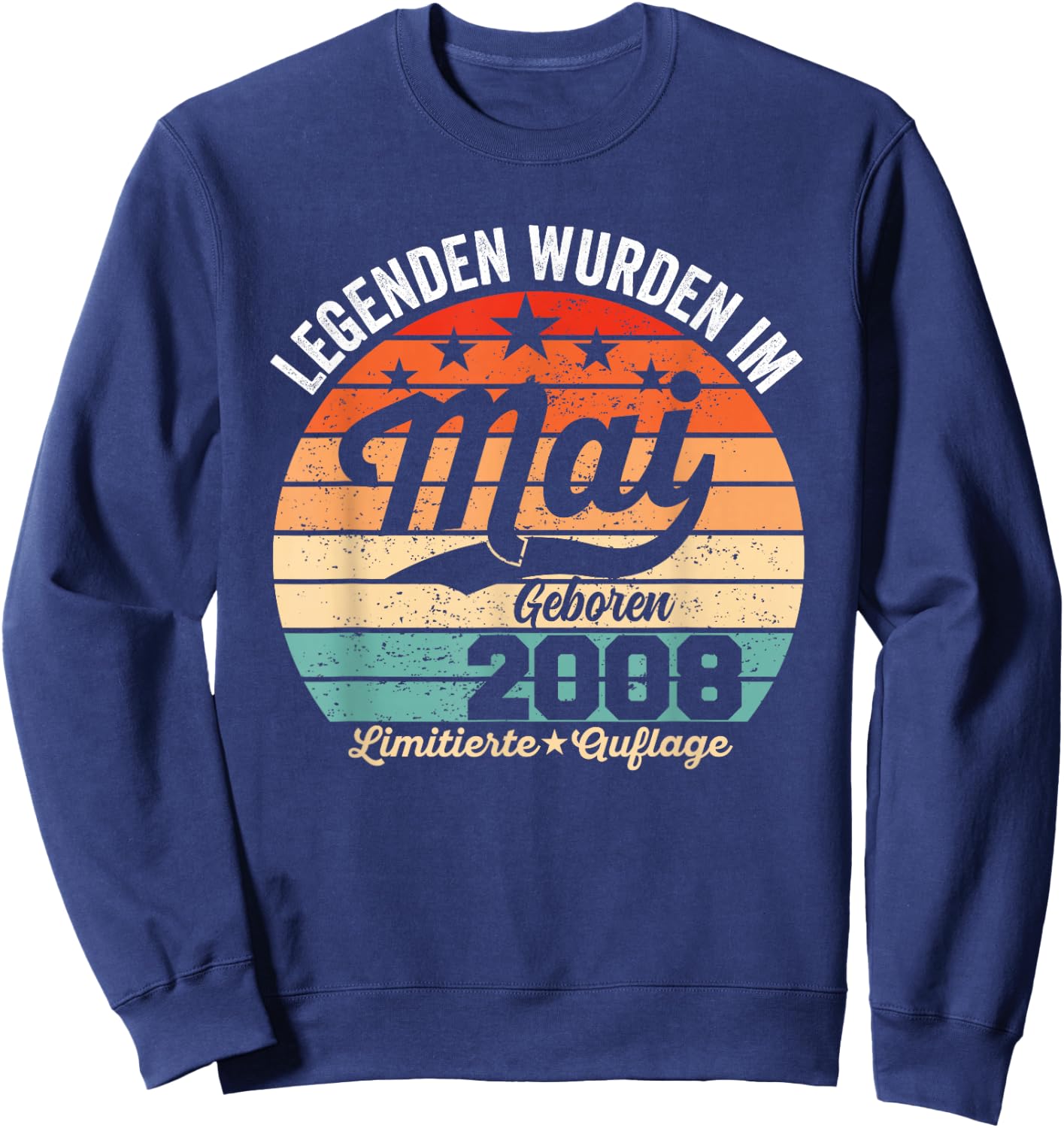 18. Geburtstag Geschenk Mann Legenden Sind Im Mai 2008 Sweatshirt - Sweatshirt | Navy