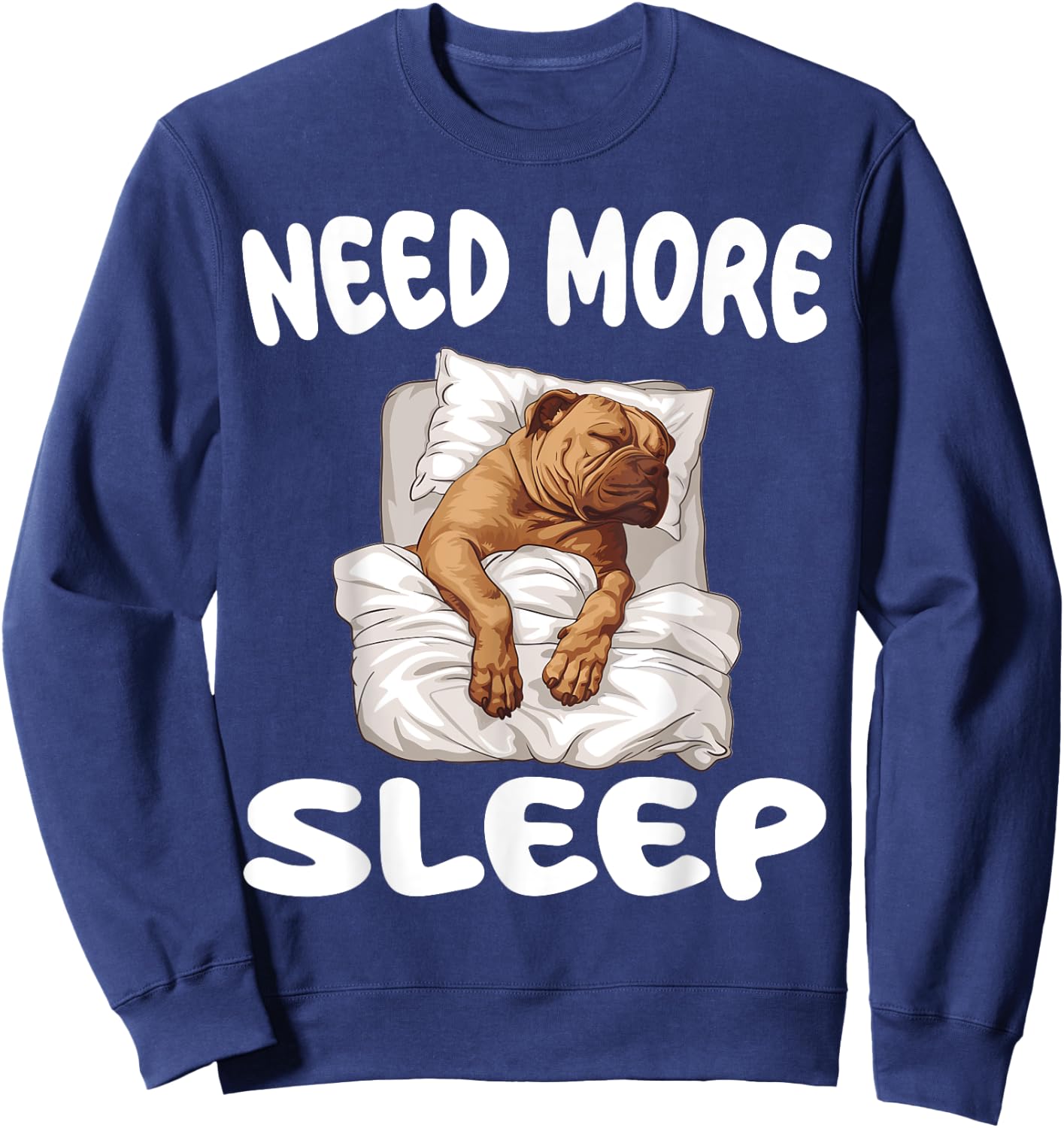 Cute Perro De Presa Canario Need more Sleep Pajamas Sweatshirt - Sweatshirt | Navy