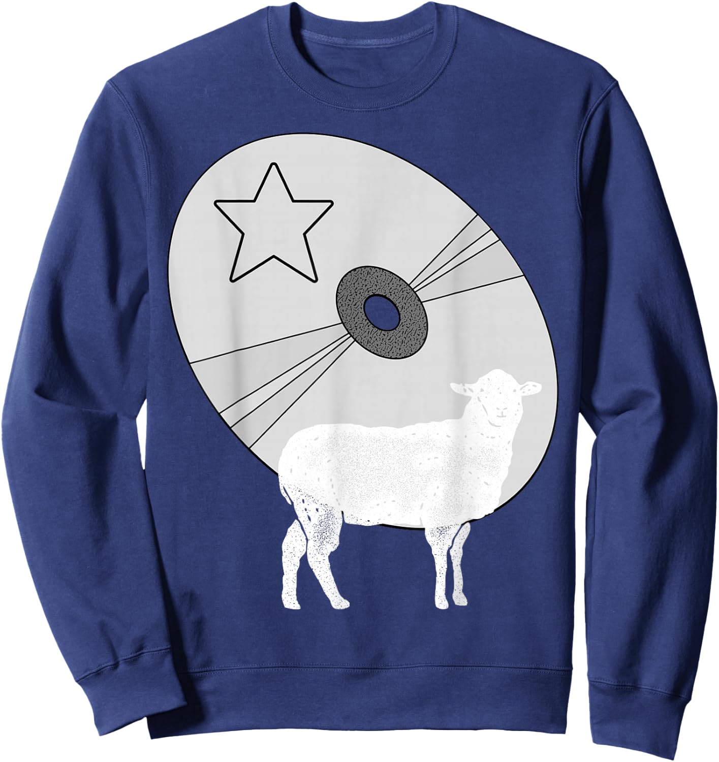 Funny cd Vintage Lamb Sweatshirt - Sweatshirt | Navy