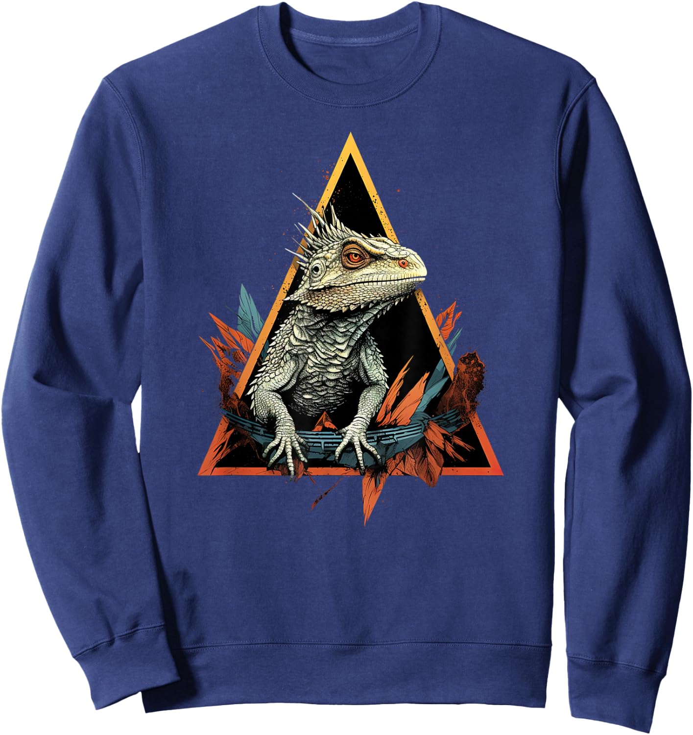 Bearded Dragon, Beardie Lovers, Pogona Enthusiast Sweatshirt - Sweatshirt | Navy