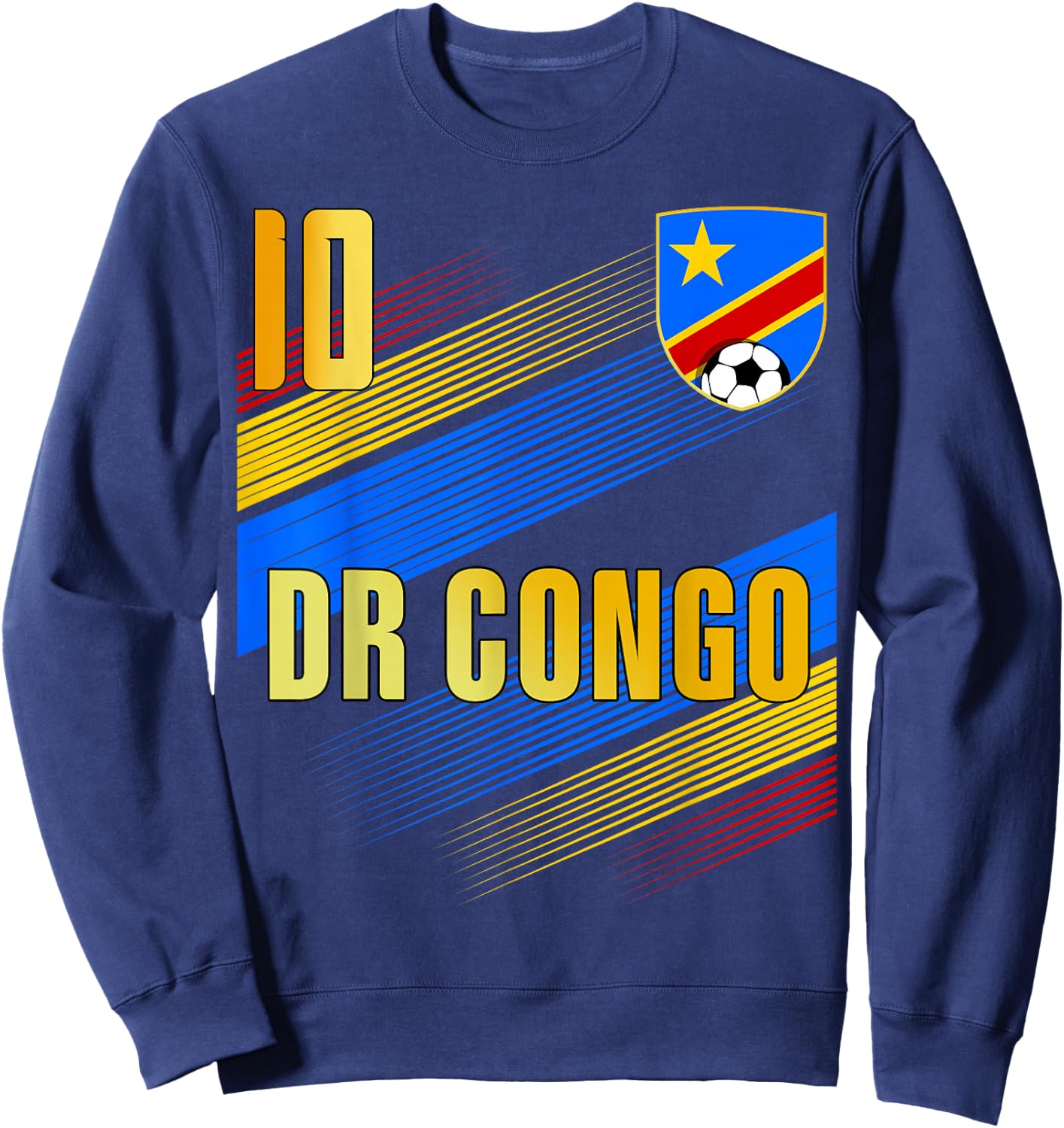 DR Congo Flag Congolese Pride Lovers Sweatshirt - Sweatshirt | Navy