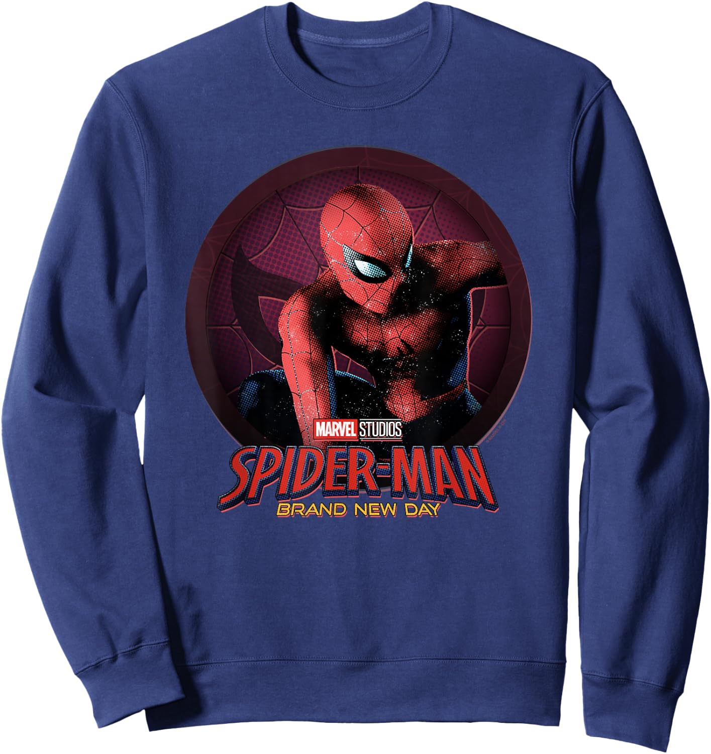 Marvel Spider-Man Day Spidey Circle Badge Sweatshirt - Sweatshirt | Navy