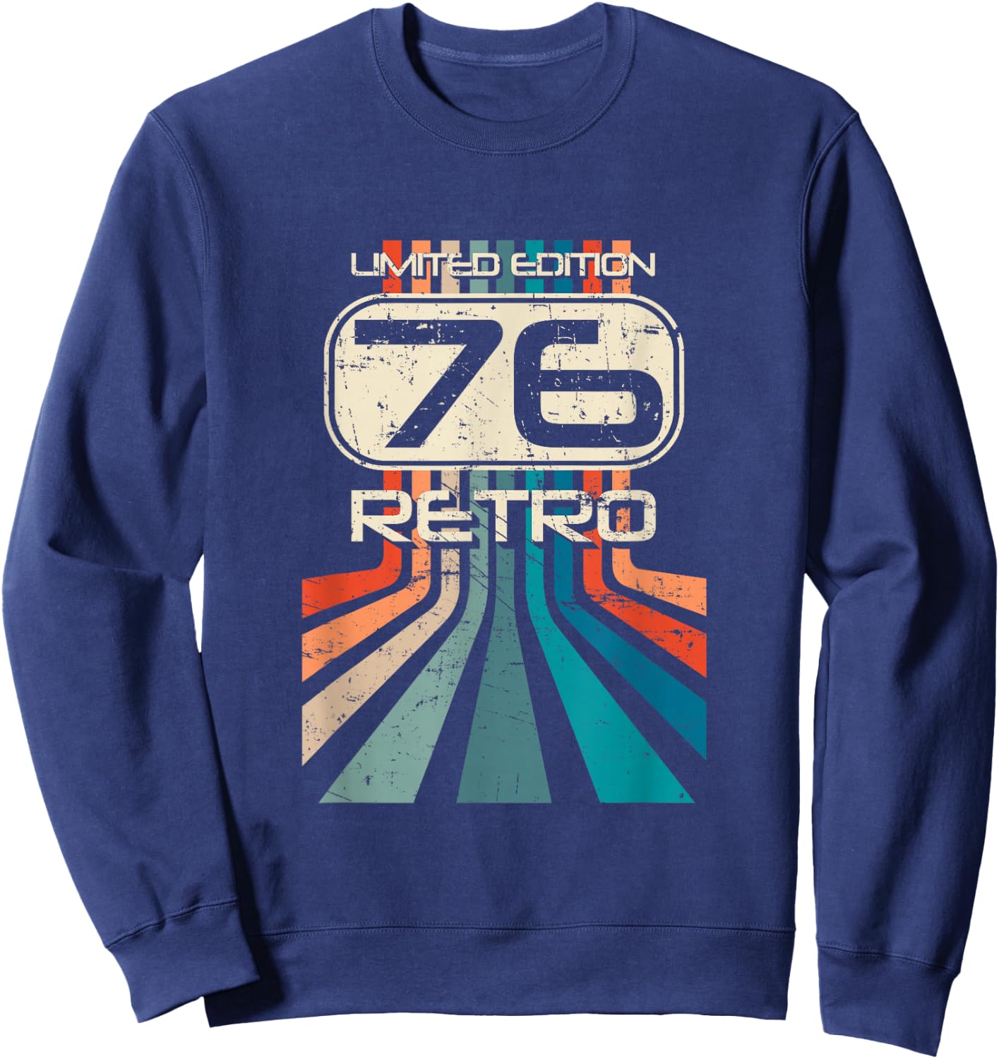 Limited Edition 1976 Retro Vintage , black Sweatshirt - Sweatshirt | Navy