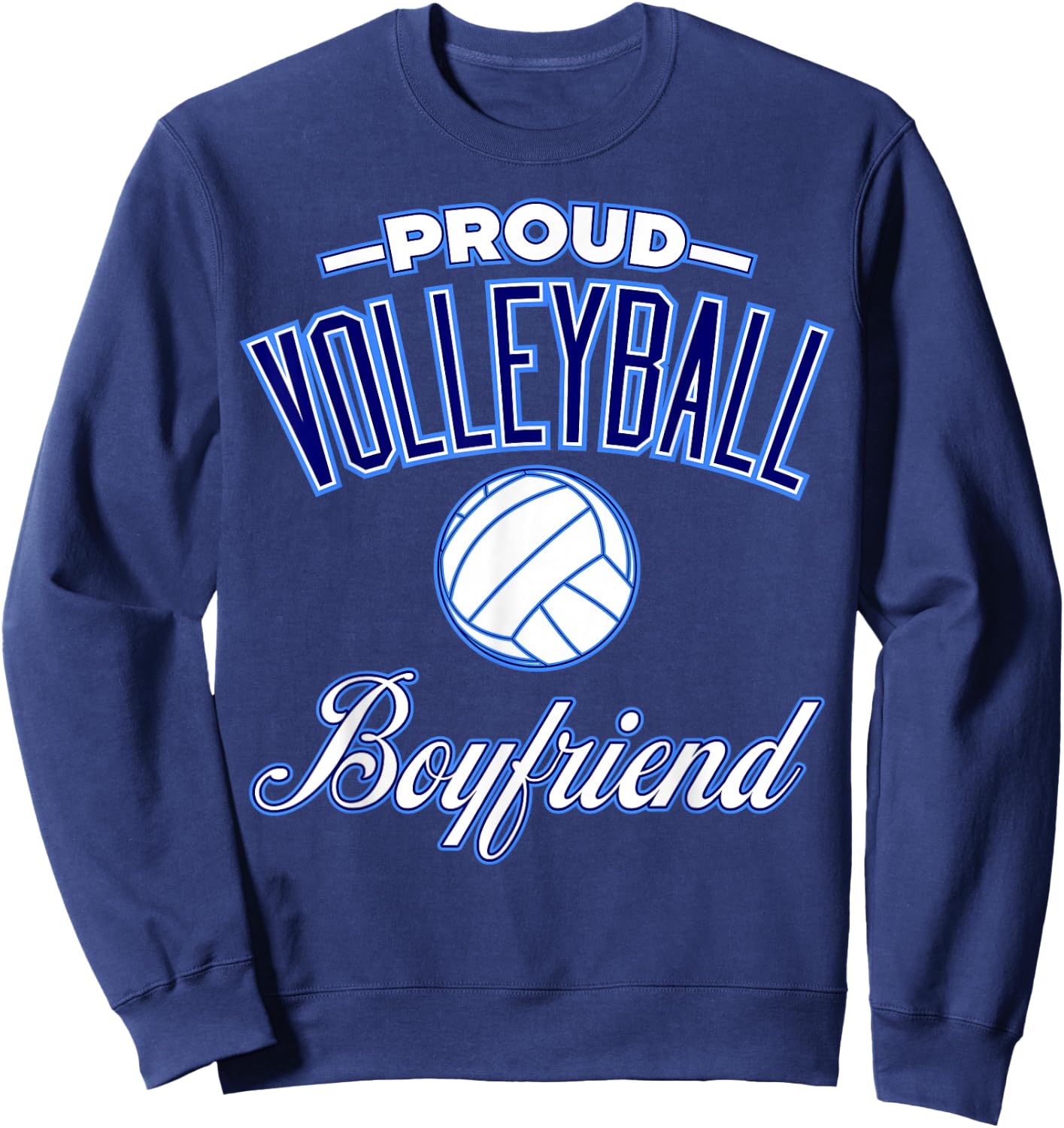 Volleyball Boyfriend Shirt Sweatshirt - Sweatshirt | Navy