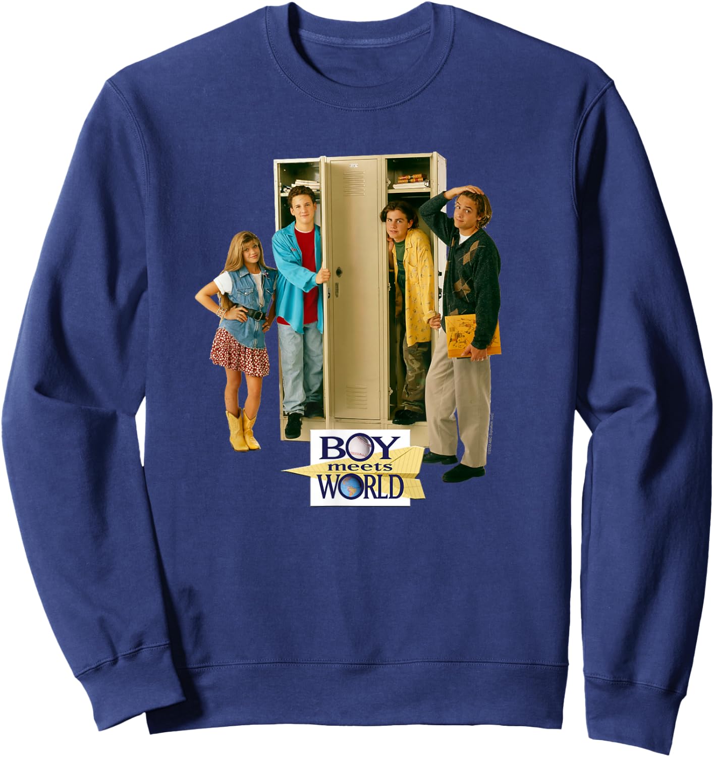 Boy Meets World Cast at Lockers Sweatshirt - Sweatshirt | Navy