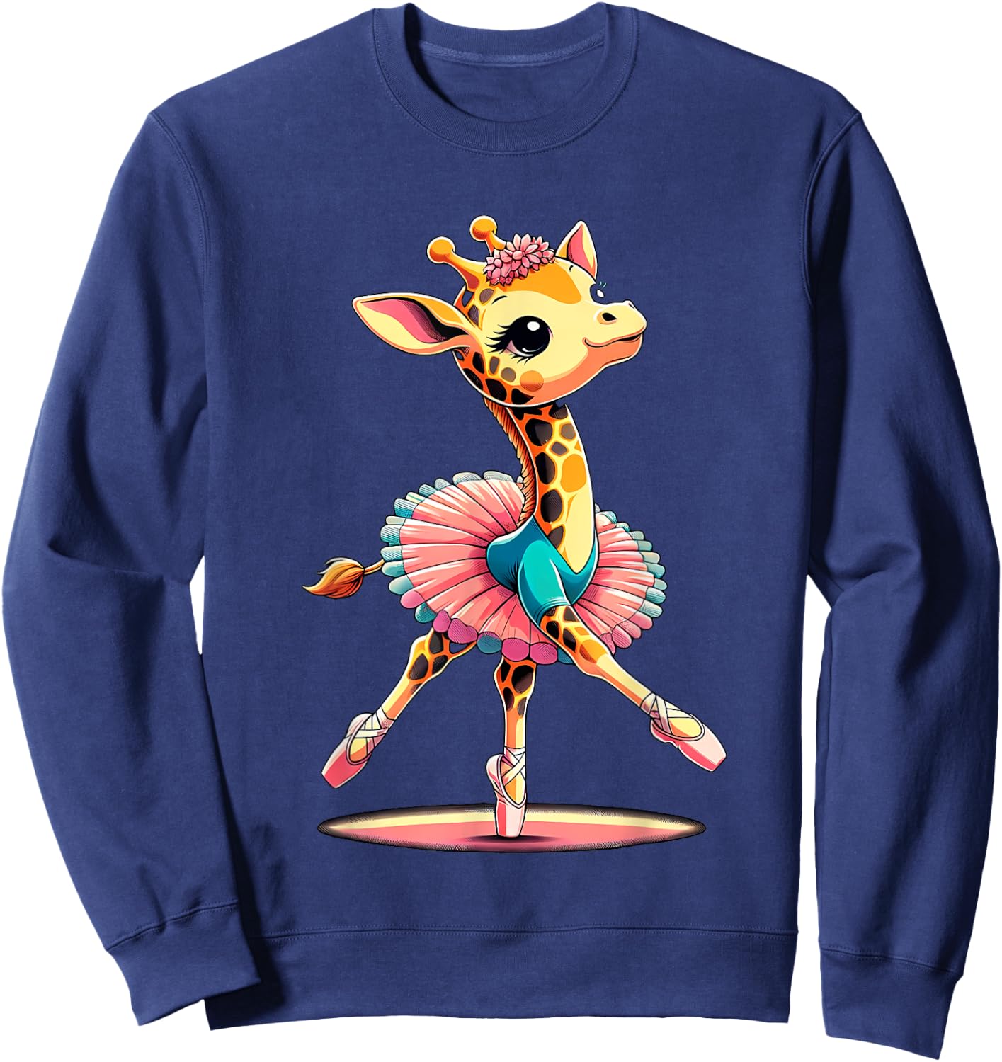 Ballerina Giraffe Dancing Sweatshirt - Sweatshirt | Navy
