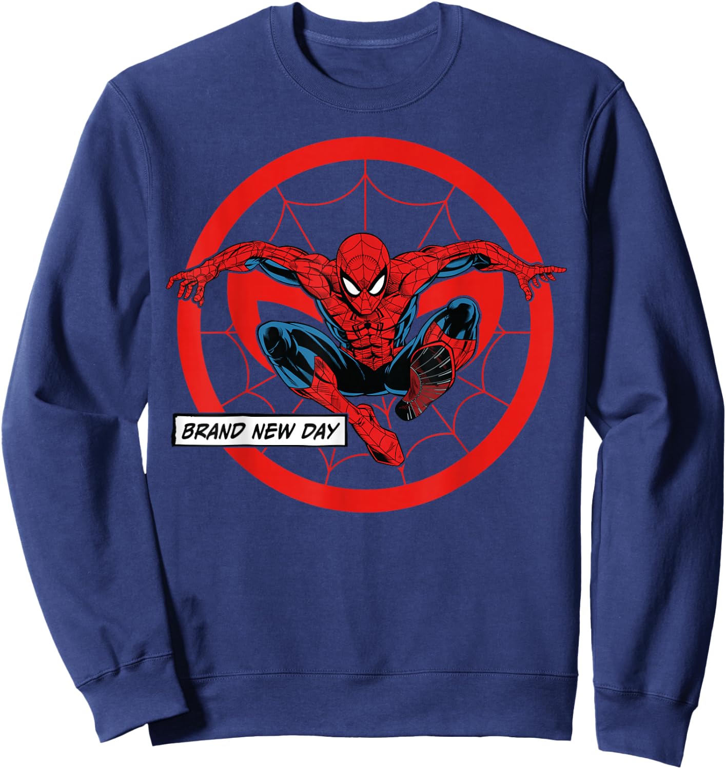 Marvel Studios Spider-Man: BND Movie 2026 Spidey & Mask Icon Sweatshirt - Sweatshirt | Navy