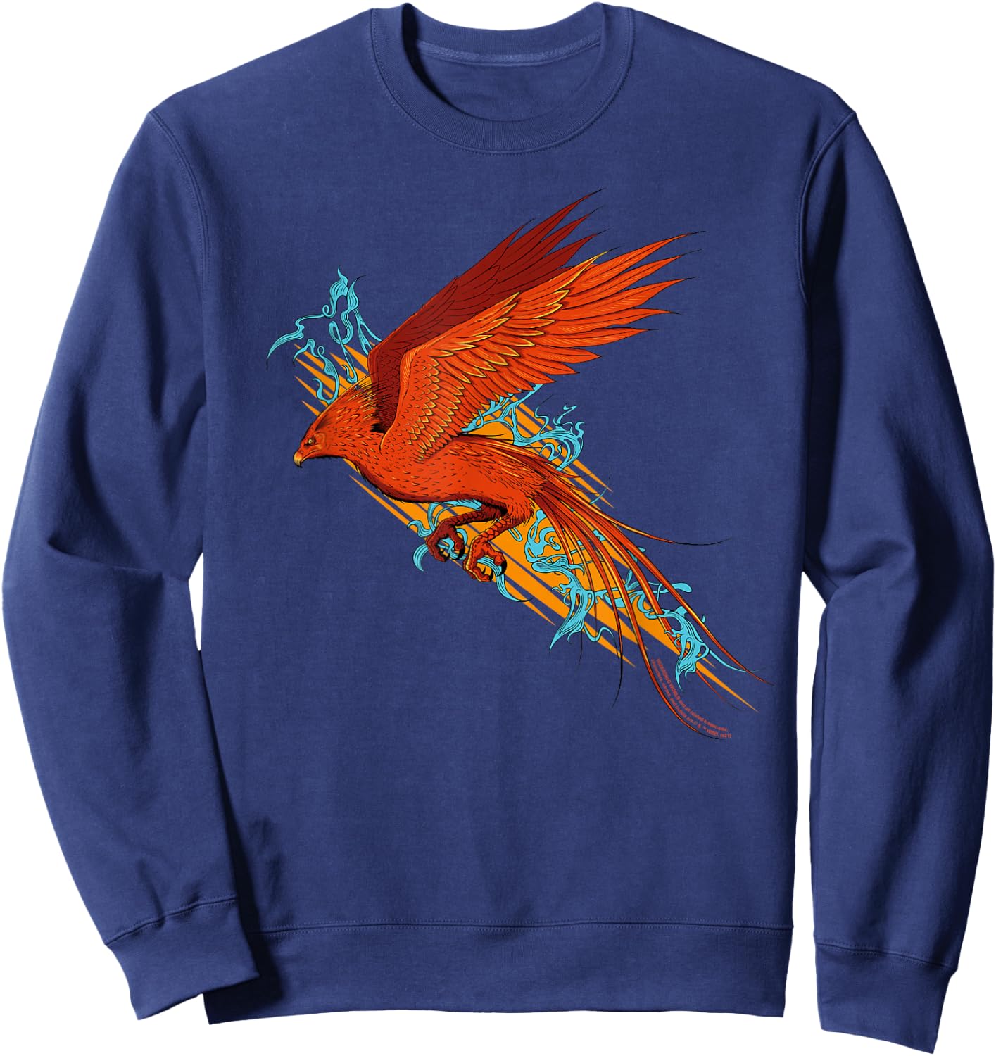 Harry Potter Fawkes the Phoenix in Flight Sweatshirt - Sweatshirt | Navy