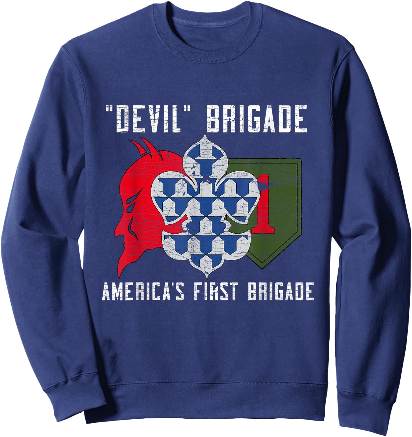 1st Armored Brigade Combat Team 1ABCT 1st Infantry Division Sweatshirt - Sweatshirt | Navy