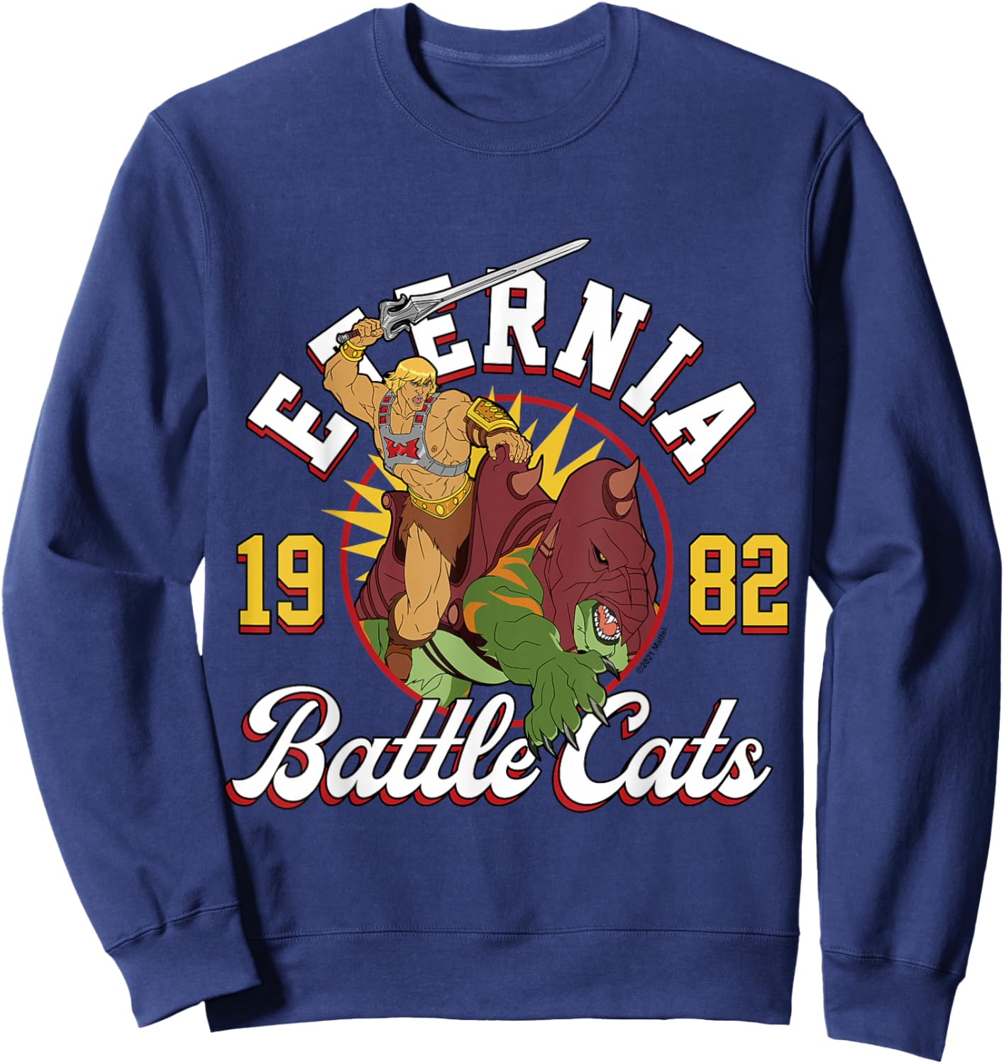 The Masters of the Universe - Eternia Battle Cats 1982 , black Sweatshirt - Sweatshirt | Navy
