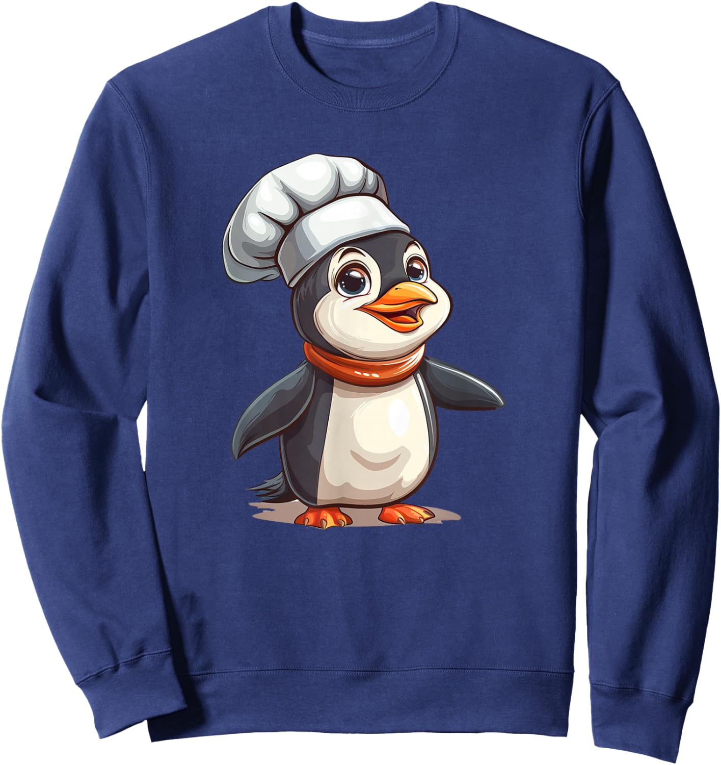 Penguin Chef - Penguin Kawaii Sweatshirt - Sweatshirt | Navy