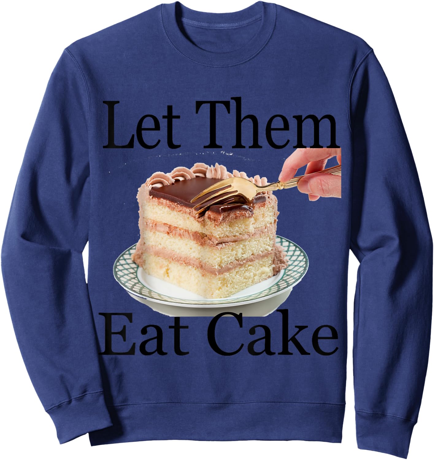 Let Them Eat Cake Sweatshirt - Sweatshirt | Navy