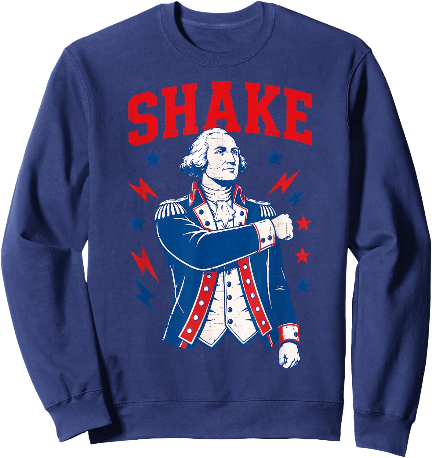 Funny Shake and Bake 4th of July Couple Matching Sweatshirt - Sweatshirt | Navy