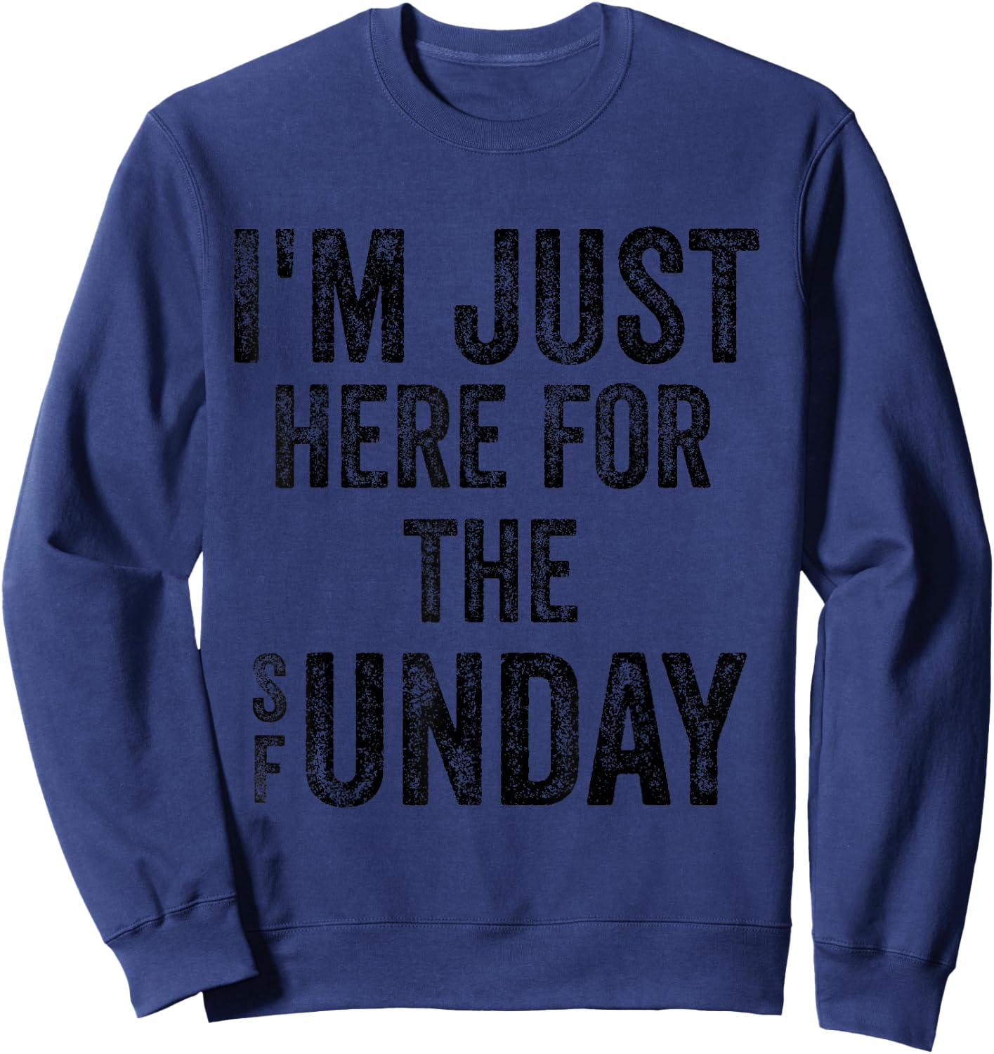 Sunday Funday Football Sports | Funny Football Sweatshirt - Sweatshirt | Navy