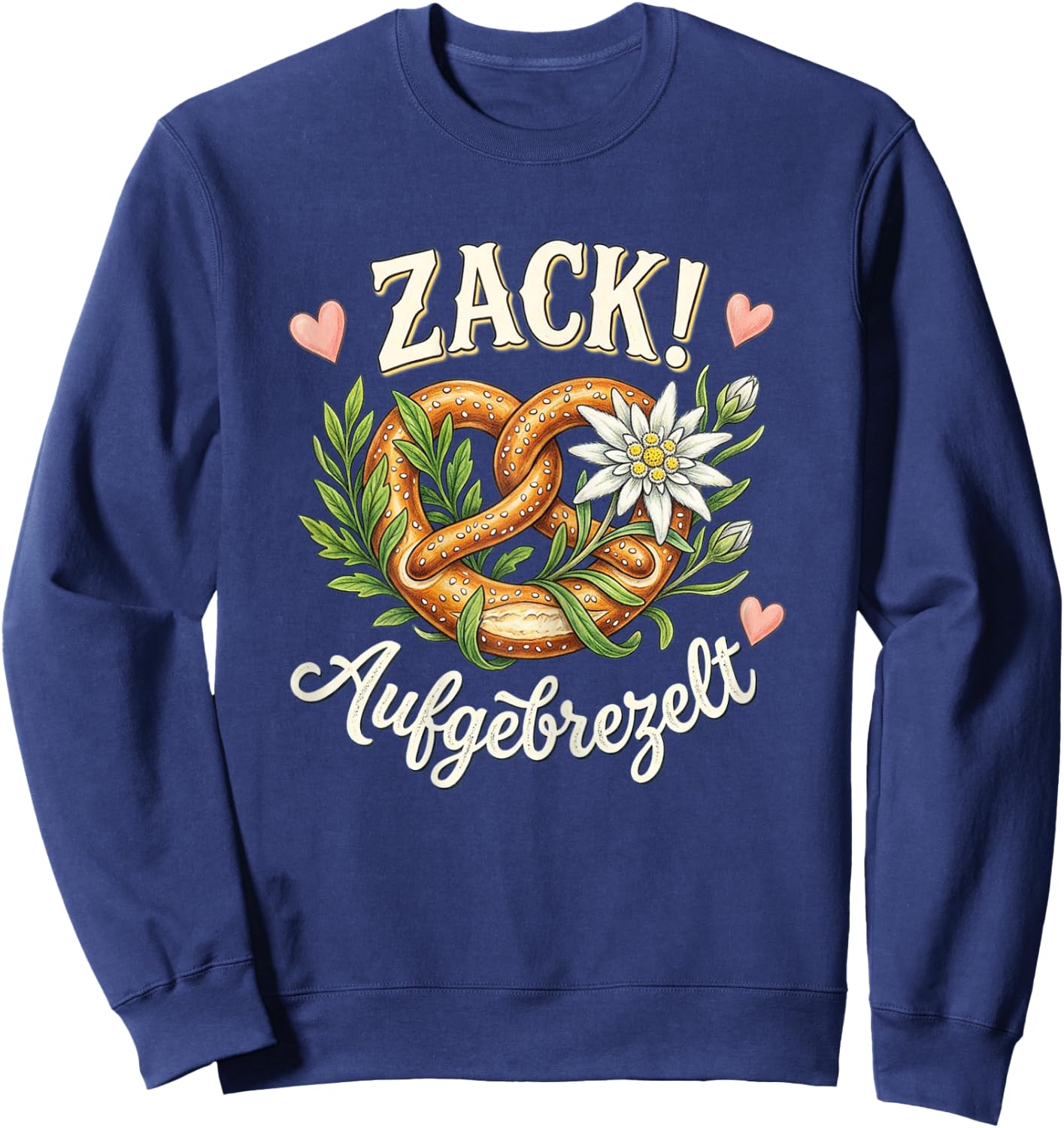 Ersatz Dirndl Shirt lustig Trachtenshirt Damen Trachten Sweatshirt - Sweatshirt | Navy