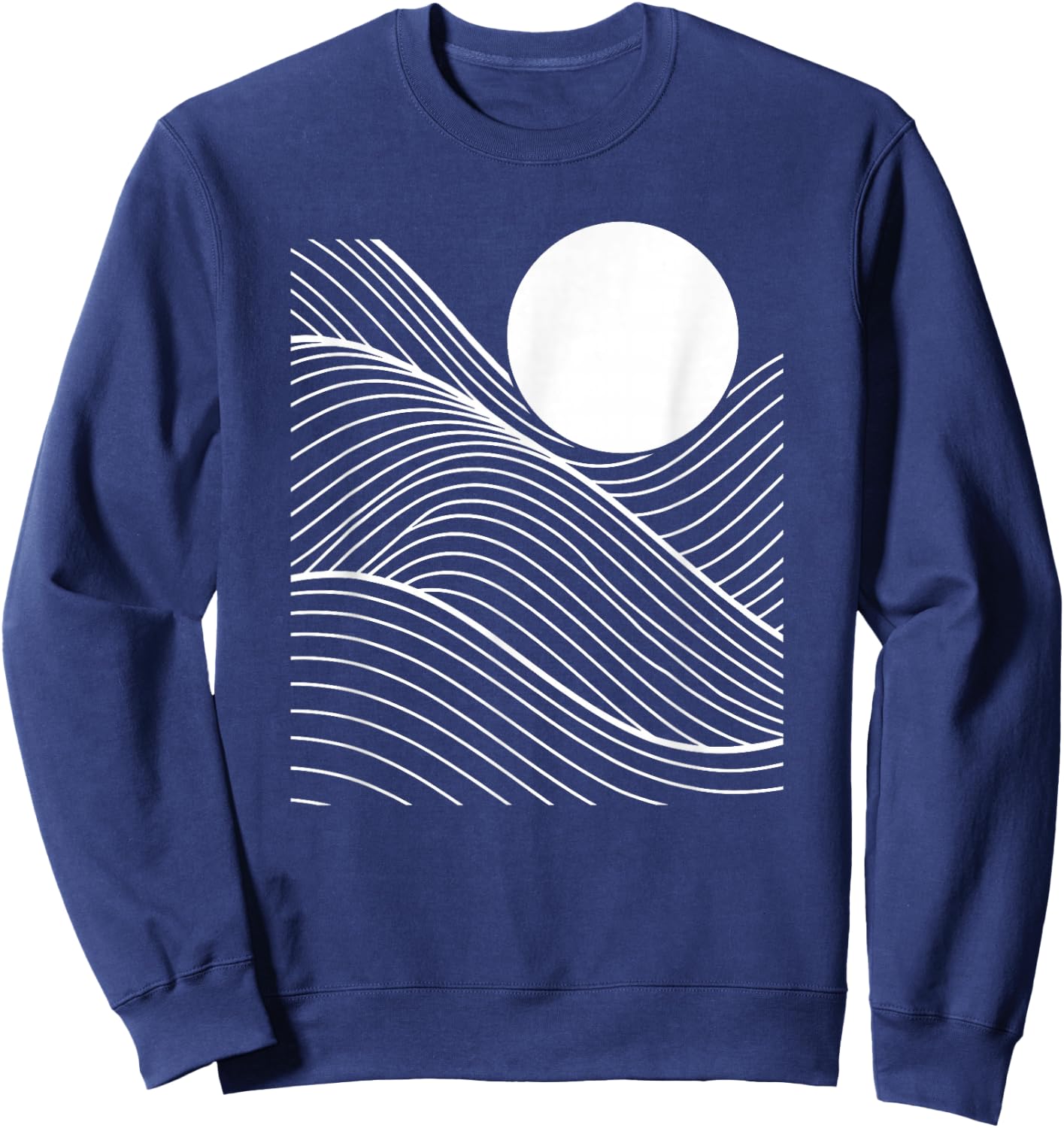 Abstract Line Art Geometric Pattern Mosaic Sweatshirt - Sweatshirt | Navy