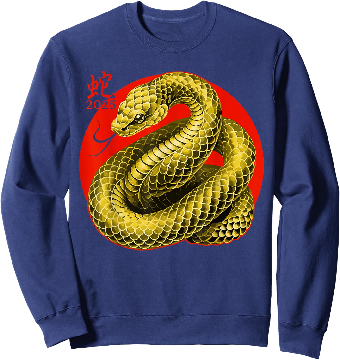 Year of the Snake 2025 Chinese New Year Sweatshirt - Sweatshirt | Navy