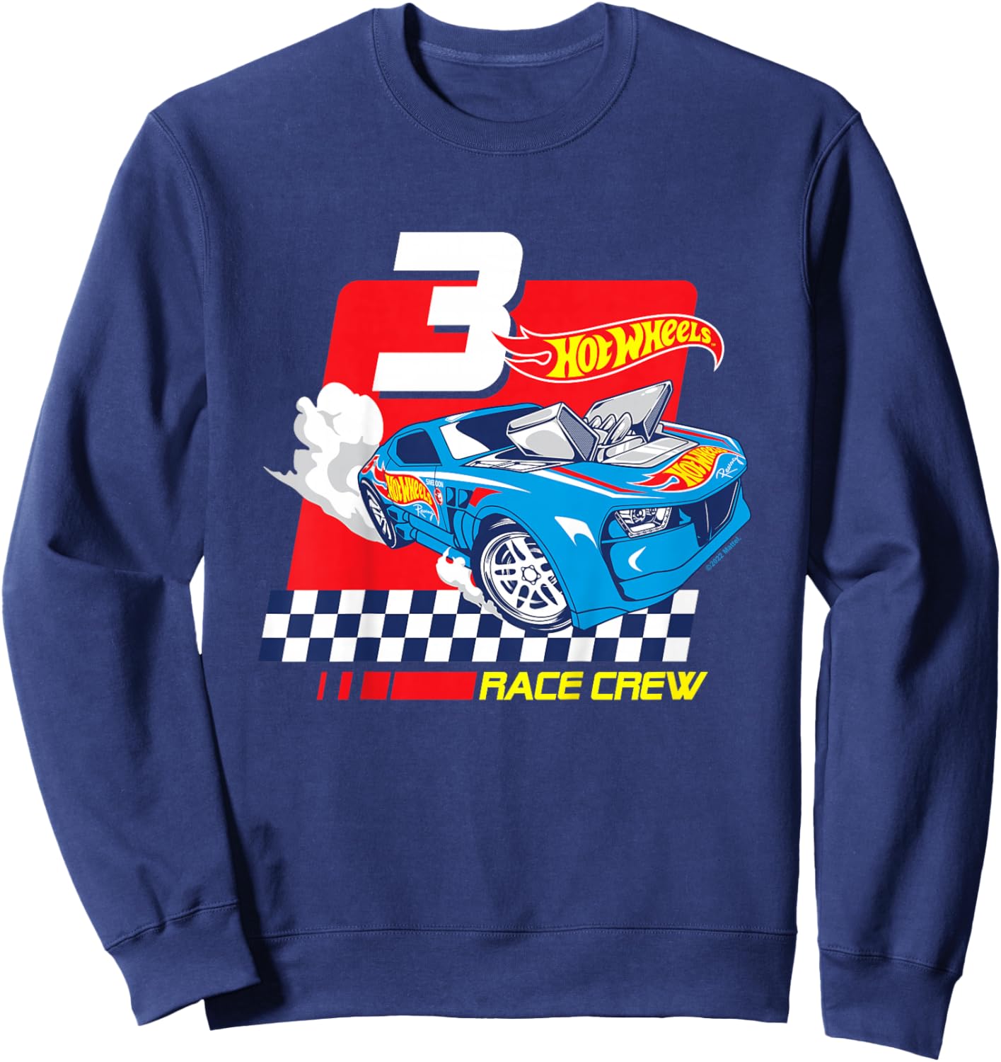 Children's Hot Wheels Race Crew 3 Years Old , black Sweatshirt - Sweatshirt | Navy