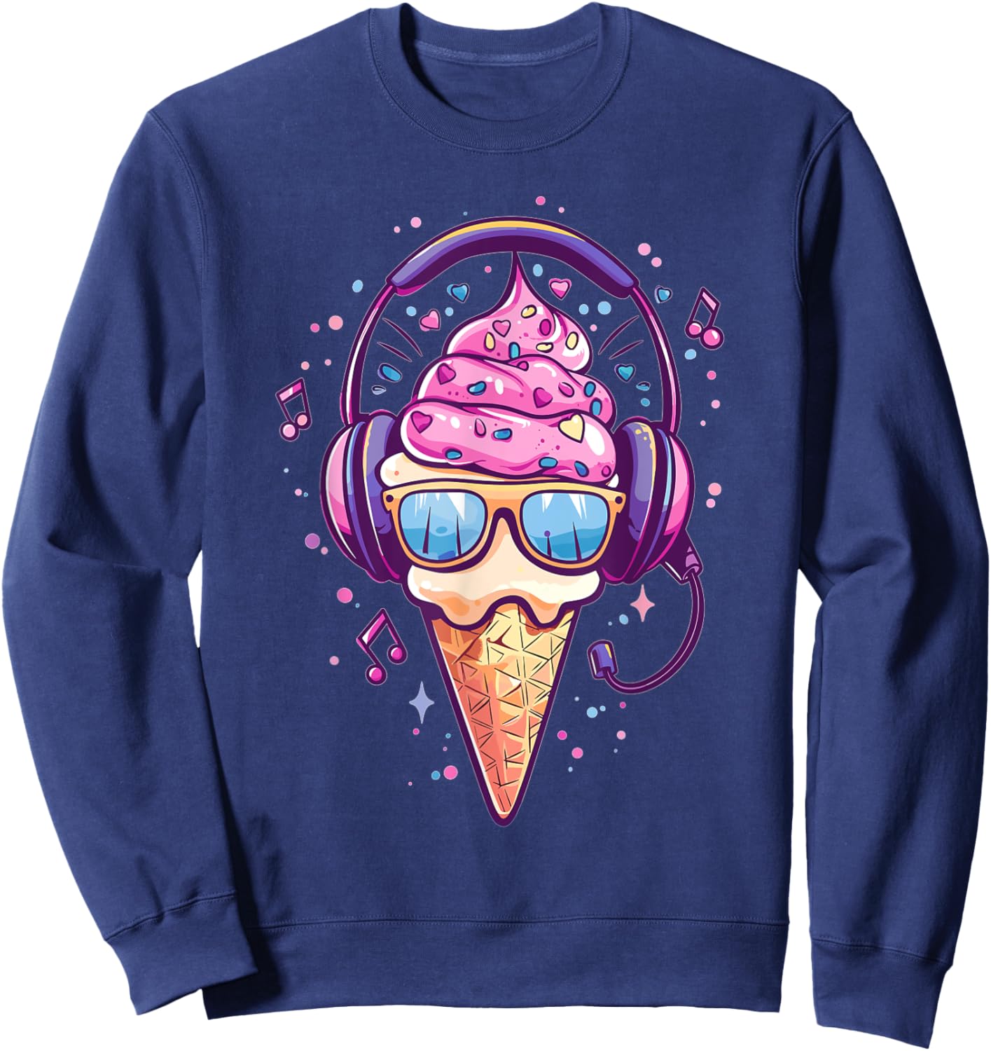 Cooles EIS mit Sonnenbrille I Lustiges EIS Sweatshirt - Sweatshirt | Navy