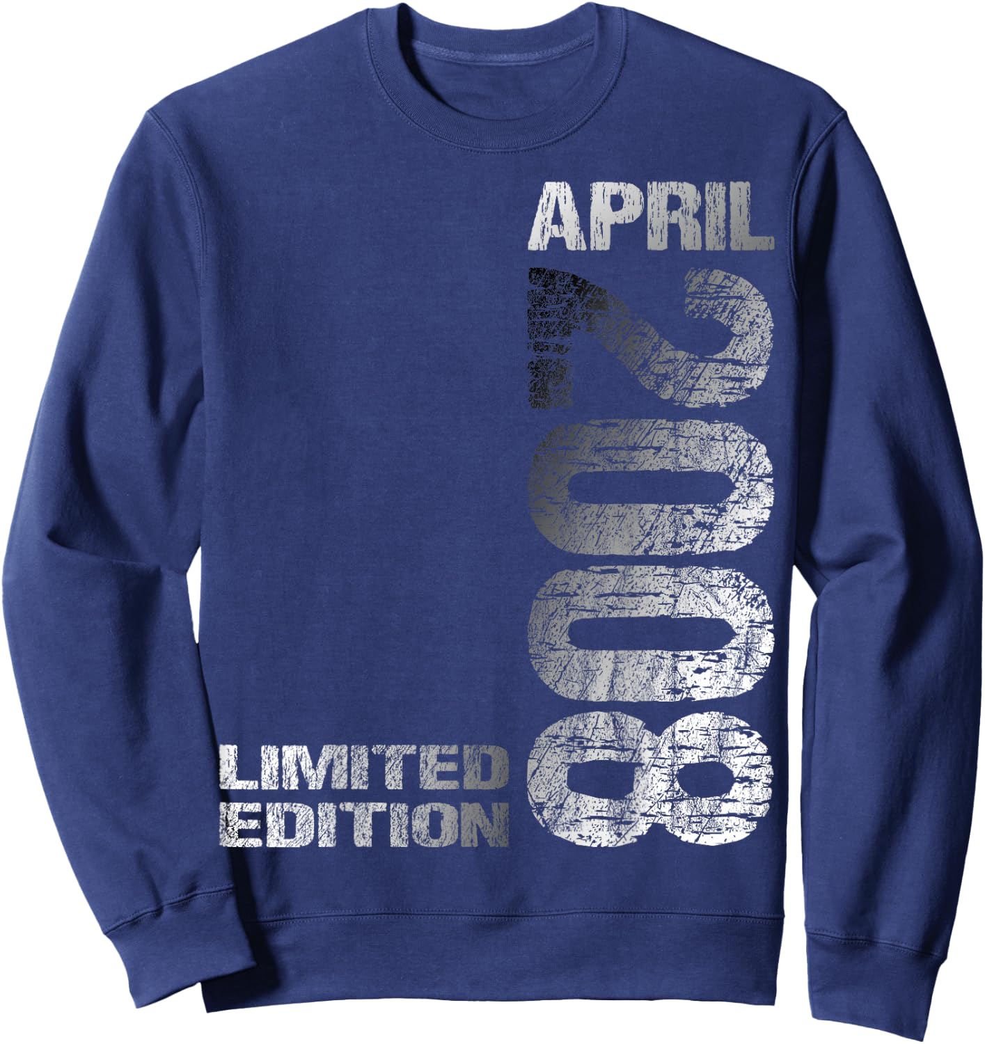 April 2008 Junge Mädchen 18. Geburtstag Limited Edition 18 Sweatshirt - Sweatshirt | Navy