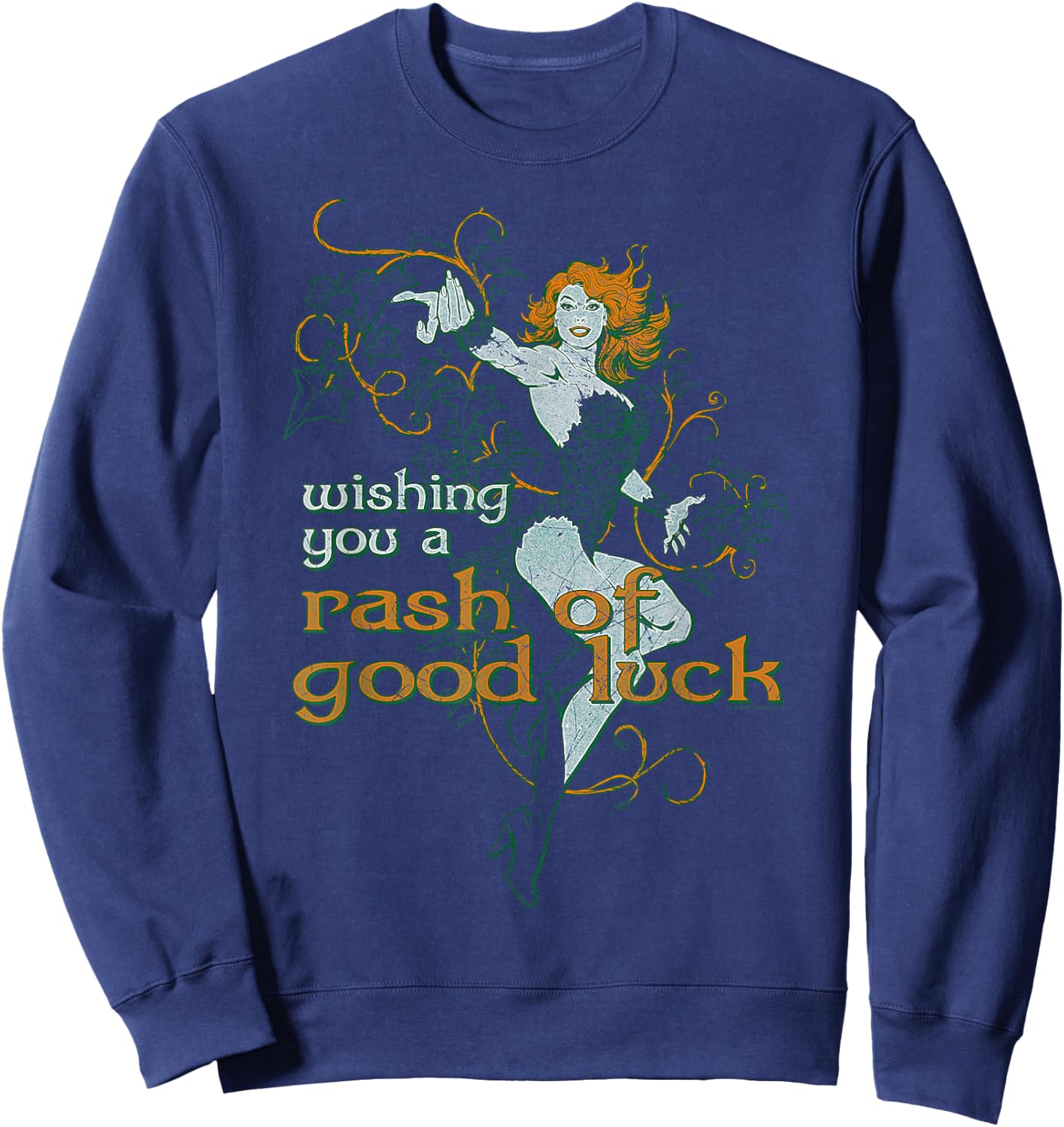 Batman Poison Ivy Rash of Good Luck Sweatshirt - Sweatshirt | Navy