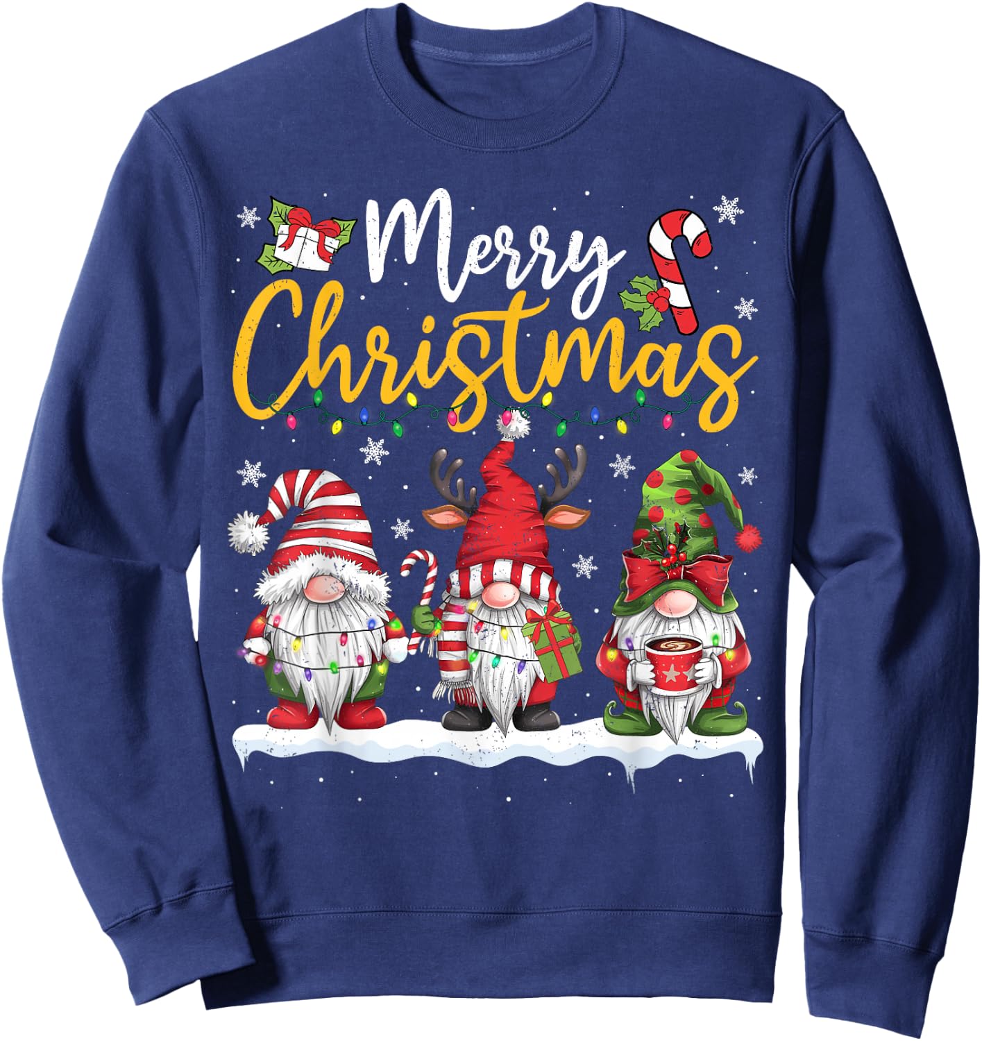Christmas Gnomes for Christmas Lovers, Family, Men, Women, Kids Sweatshirt - Sweatshirt | Navy