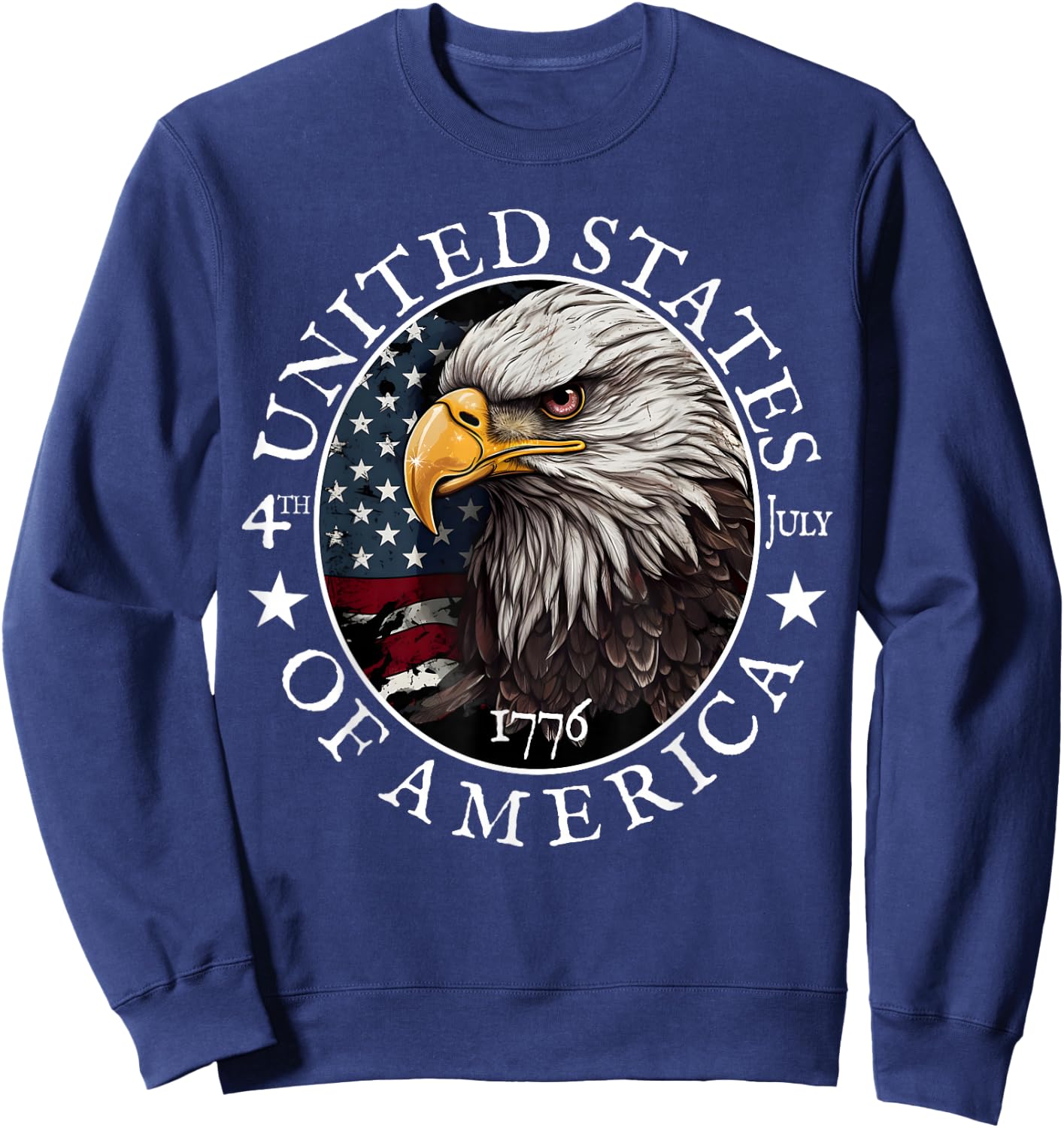 USA Amerikanische Flagge Tourist Urlaub Amerika Sweatshirt - Sweatshirt | Navy