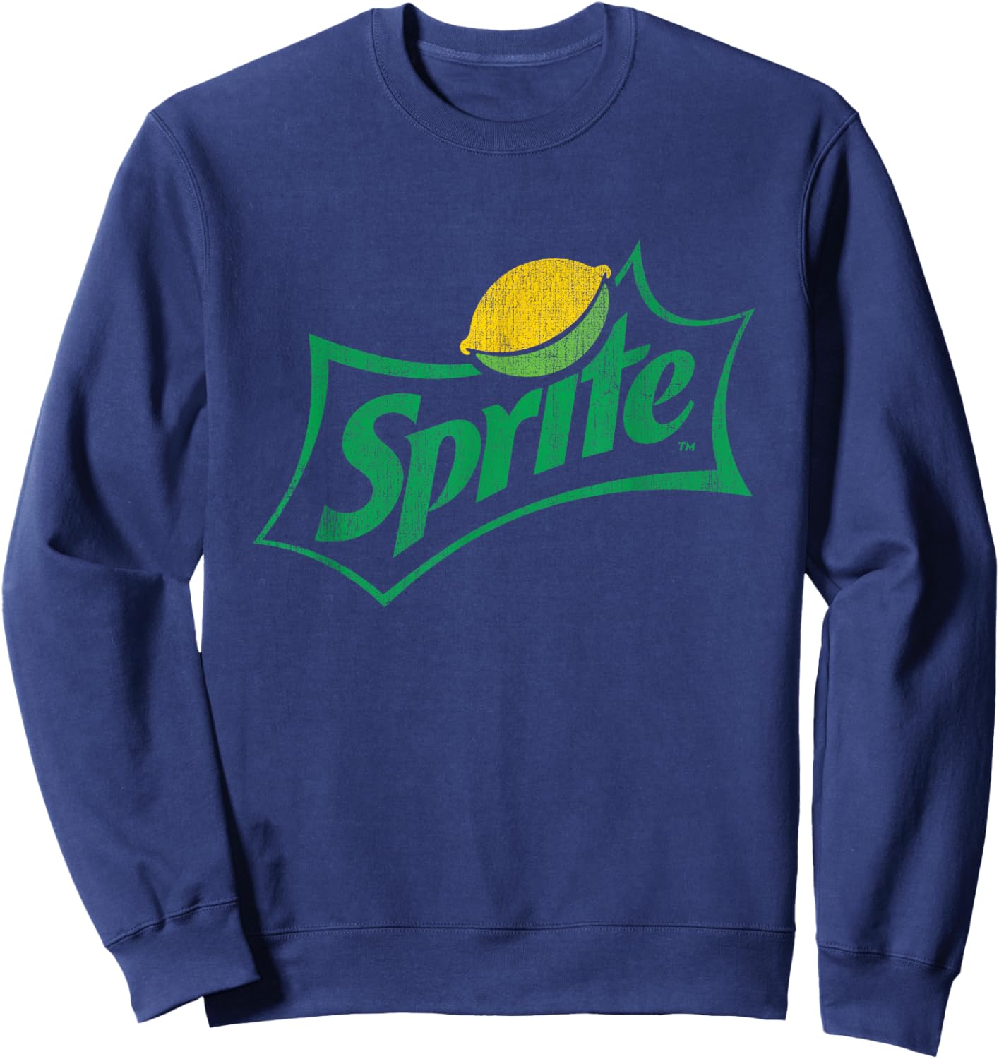 Sprite Logo Distressed Look , black Sweatshirt - Sweatshirt | Navy