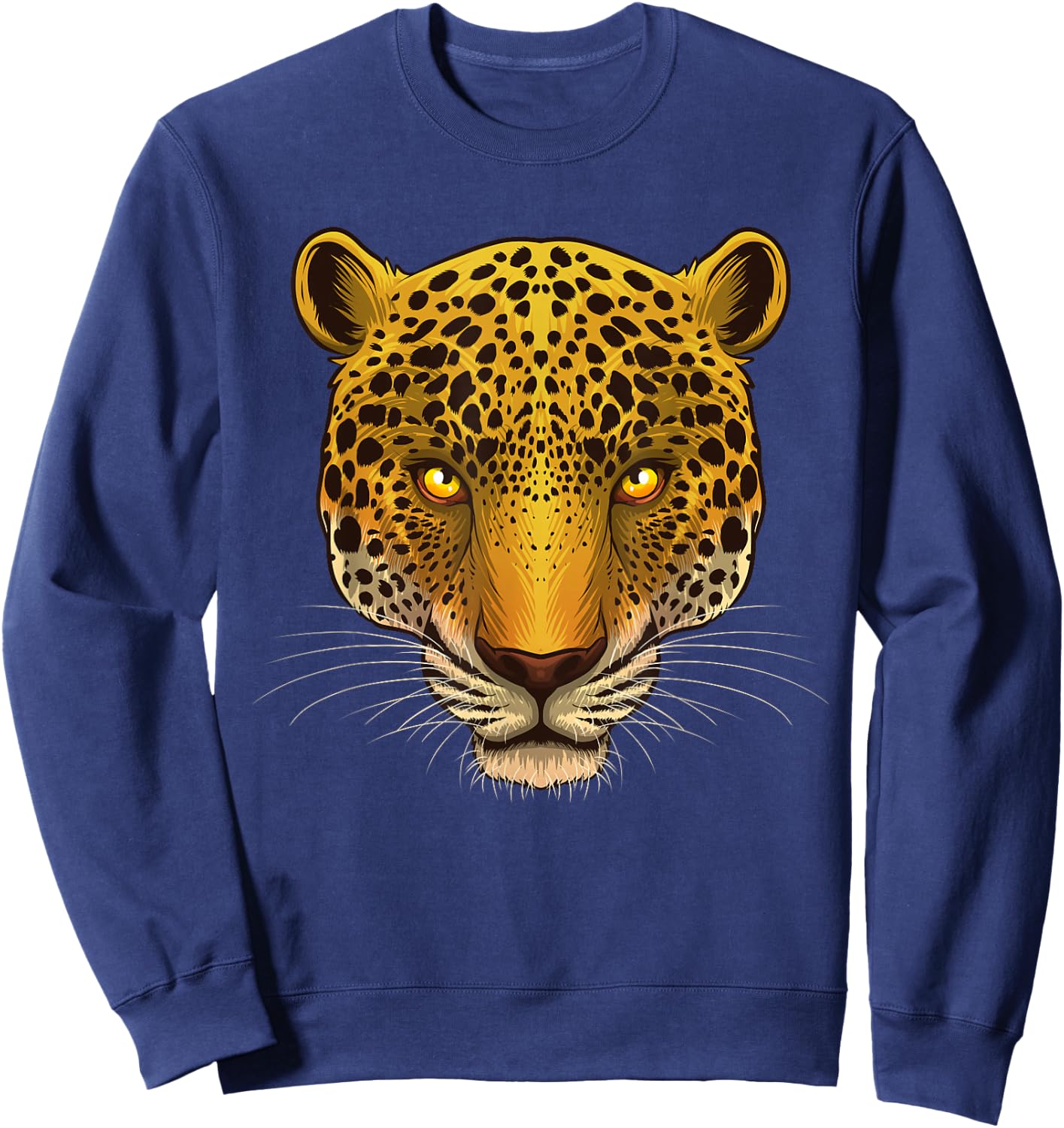 Funny Jaguar Art Women Kids Cat Animal Jaguar Lover Sweatshirt - Sweatshirt | Navy