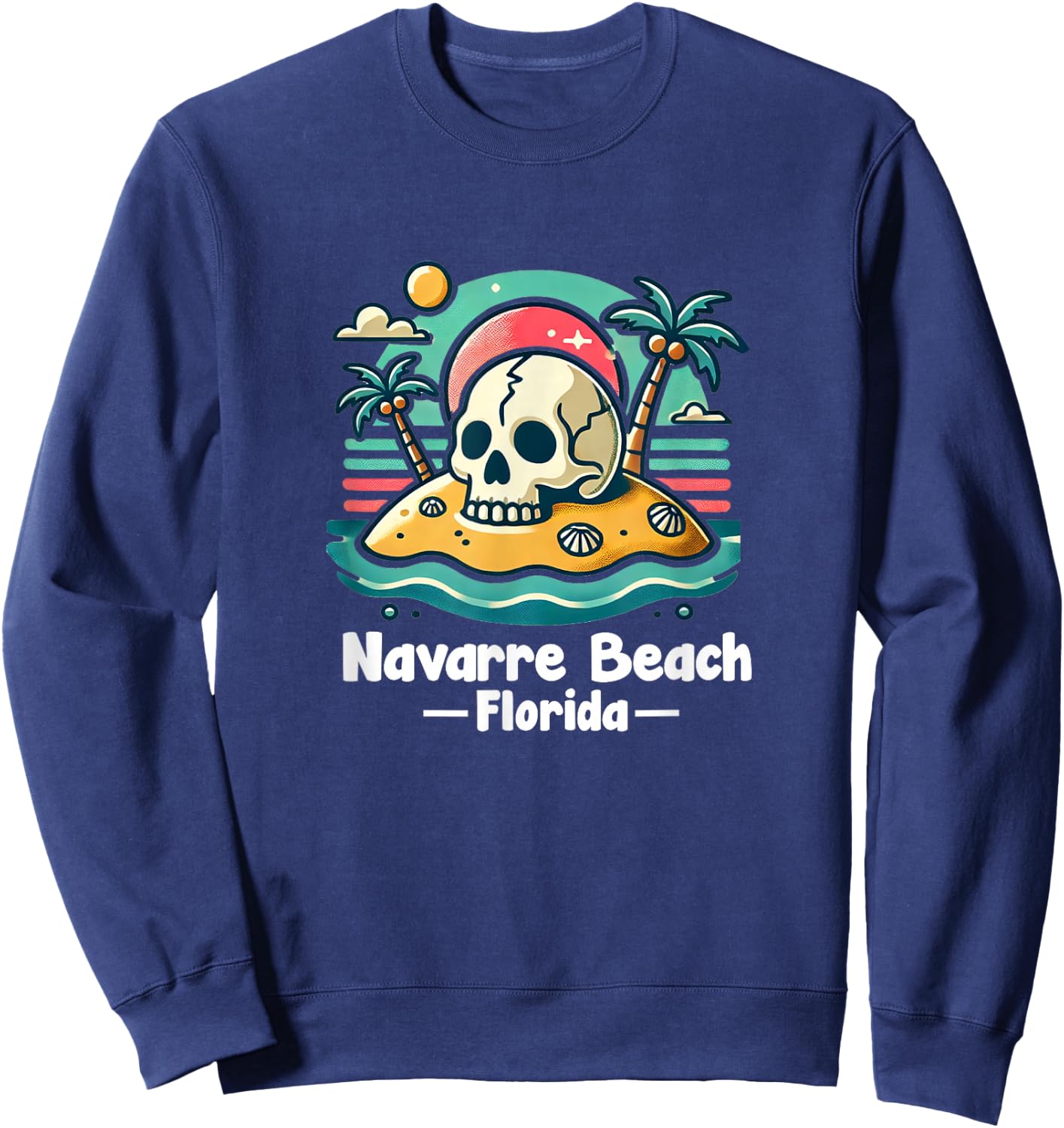Navarre Beach Florida Souvenir Men Women Girl Boy Sweatshirt - Sweatshirt | Navy
