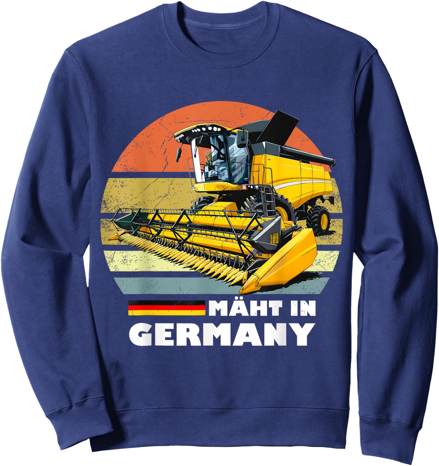 Mäht in Germany Landwirtschaft Mähdrescher Sweatshirt - Sweatshirt | Navy