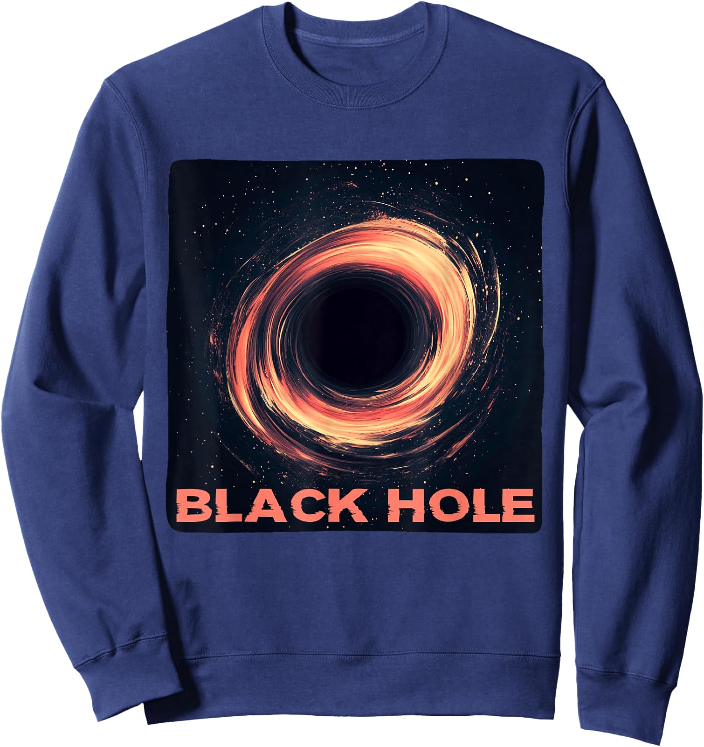 Cute Black Hole for Adults and Kids , Black, S Sweatshirt - Sweatshirt | Navy
