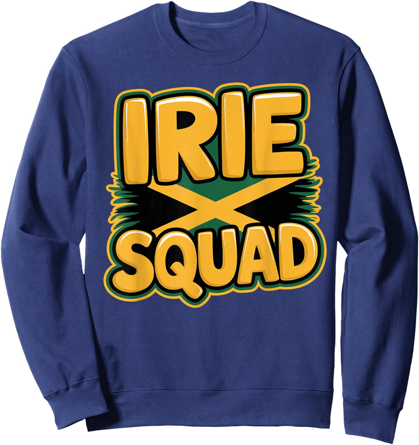 Irie Squad | Product for Jamaican Slang Products Jamaica Sweatshirt - Sweatshirt | Navy