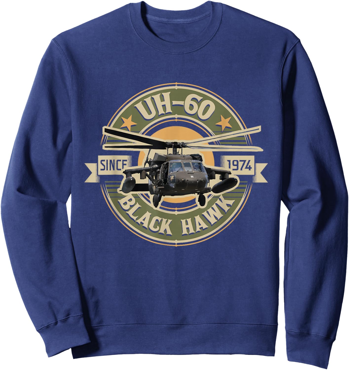 UH-60 Blackhawk - Assault Helicopter Pilot Aviation Sweatshirt - Sweatshirt | Navy