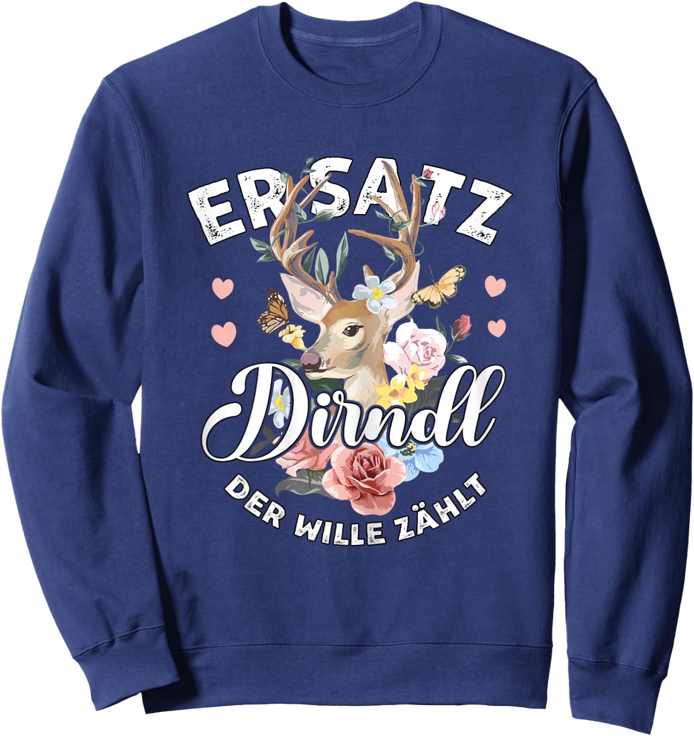 Lustiges Trachtenshirts Damen & Mädchen Dirndl Trachtenshirt Damen Dirndl Passend für Oktoberfest , Schwarz, Kurzarm Sweatshirt - Sweatshirt | Navy