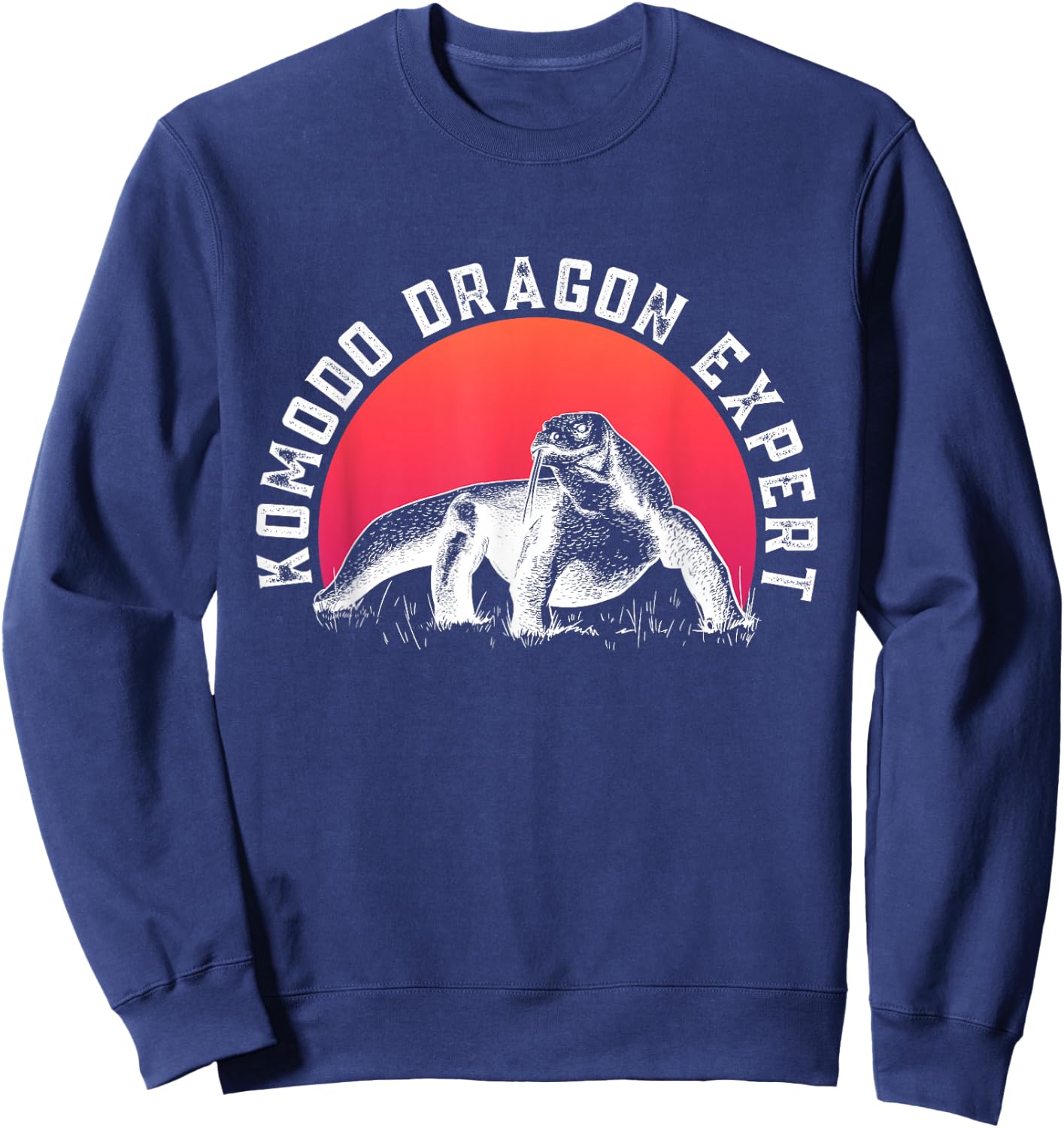 Komodo Dragon Expert - Funny Komodo Dragon Sweatshirt - Sweatshirt | Navy