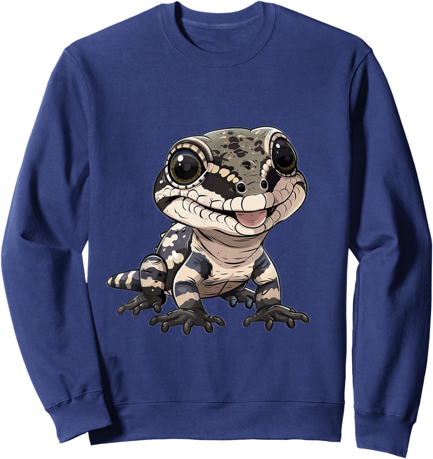 Tegu Lover Stuffed Animal Plush Essentials Lizard Lover Tegu Sweatshirt - Sweatshirt | Navy
