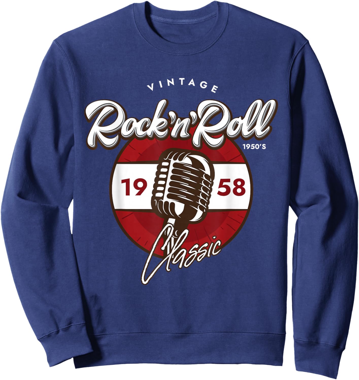 Rock And Roll Sock Hop Dance Retro 1950s Party Vintage Retro Sweatshirt - Sweatshirt | Navy