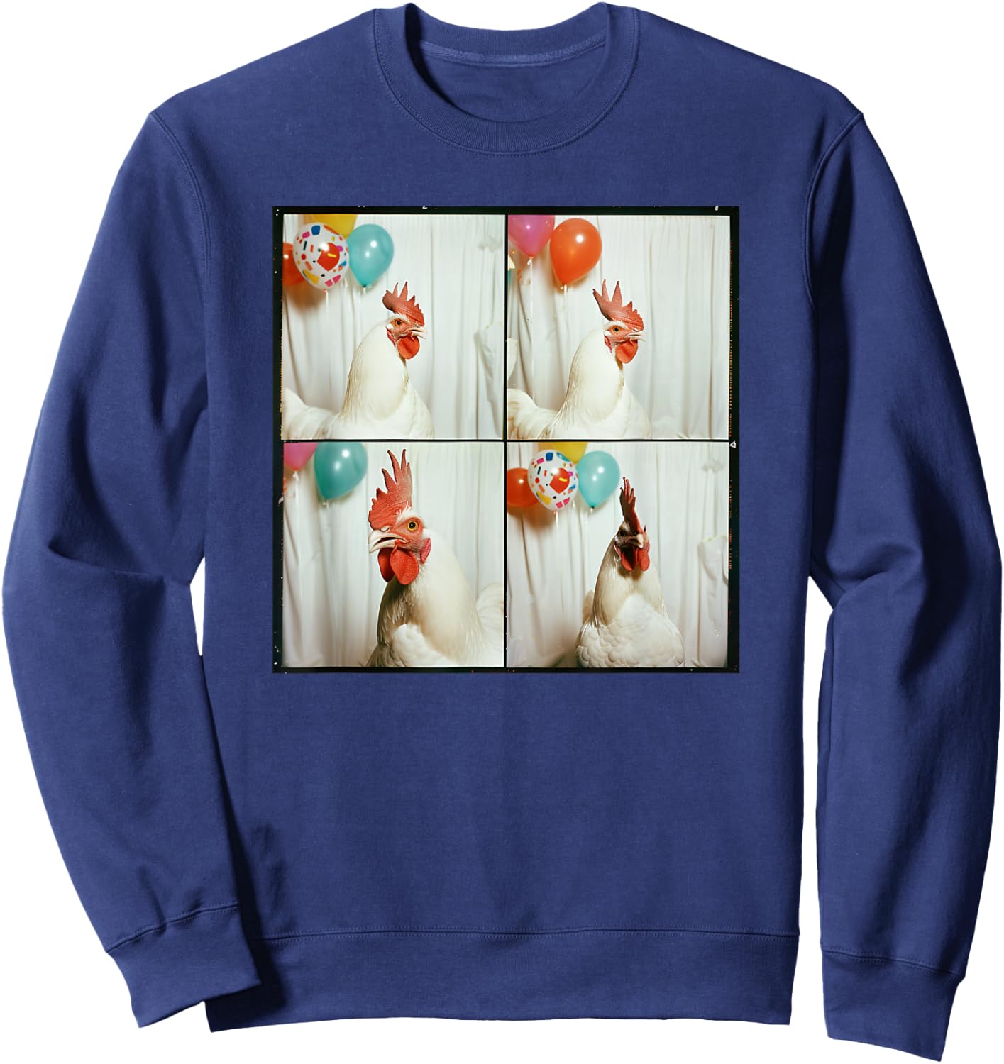 Pet Chicken Lover Farm Animal Party Funny Chicken Mom Sweatshirt - Sweatshirt | Navy