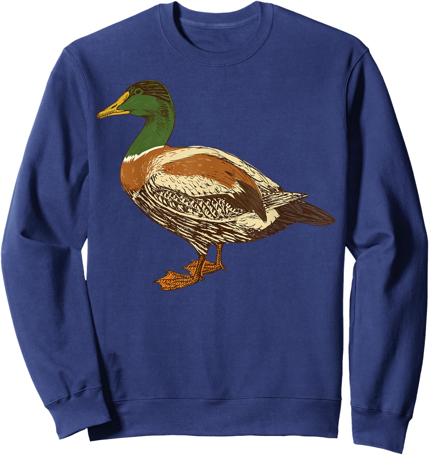 Mallard Duck Cute I Love Waterfowl Gift Sweatshirt - Sweatshirt | Navy