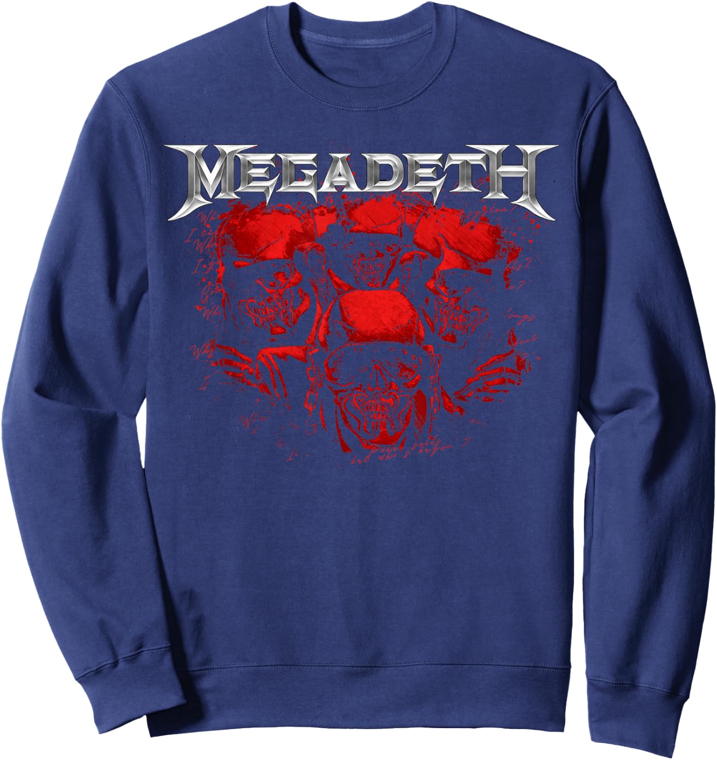 Megadeth - Red Vic Chrome Sweatshirt - Sweatshirt | Navy