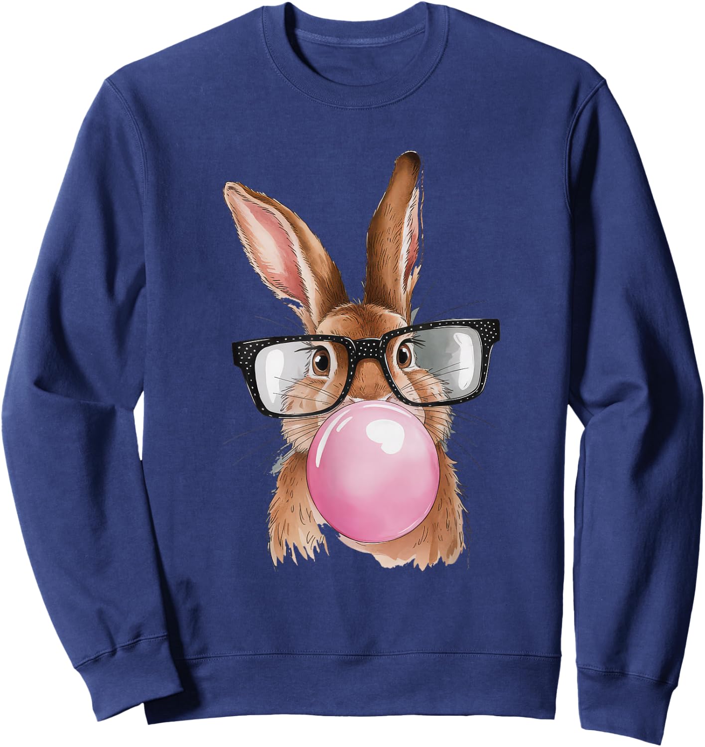 Easter Bunny Gifts Boys Egg Hunt Family Easter Sunday Rabbit Sweatshirt - Sweatshirt | Navy
