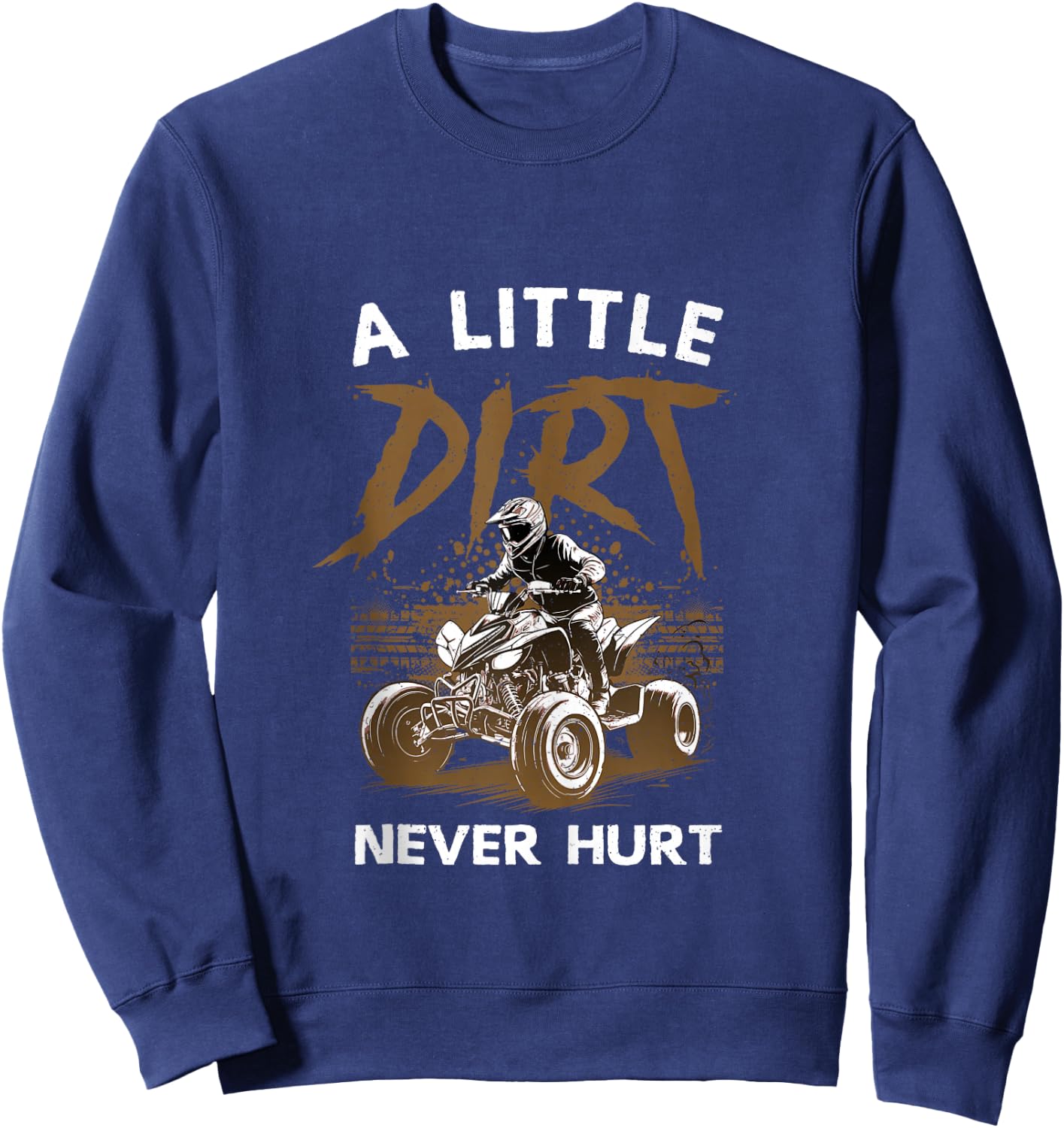 Cool ATV Design Women Kids Quad 4 Wheeler ATV Riding Sweatshirt - Sweatshirt | Navy