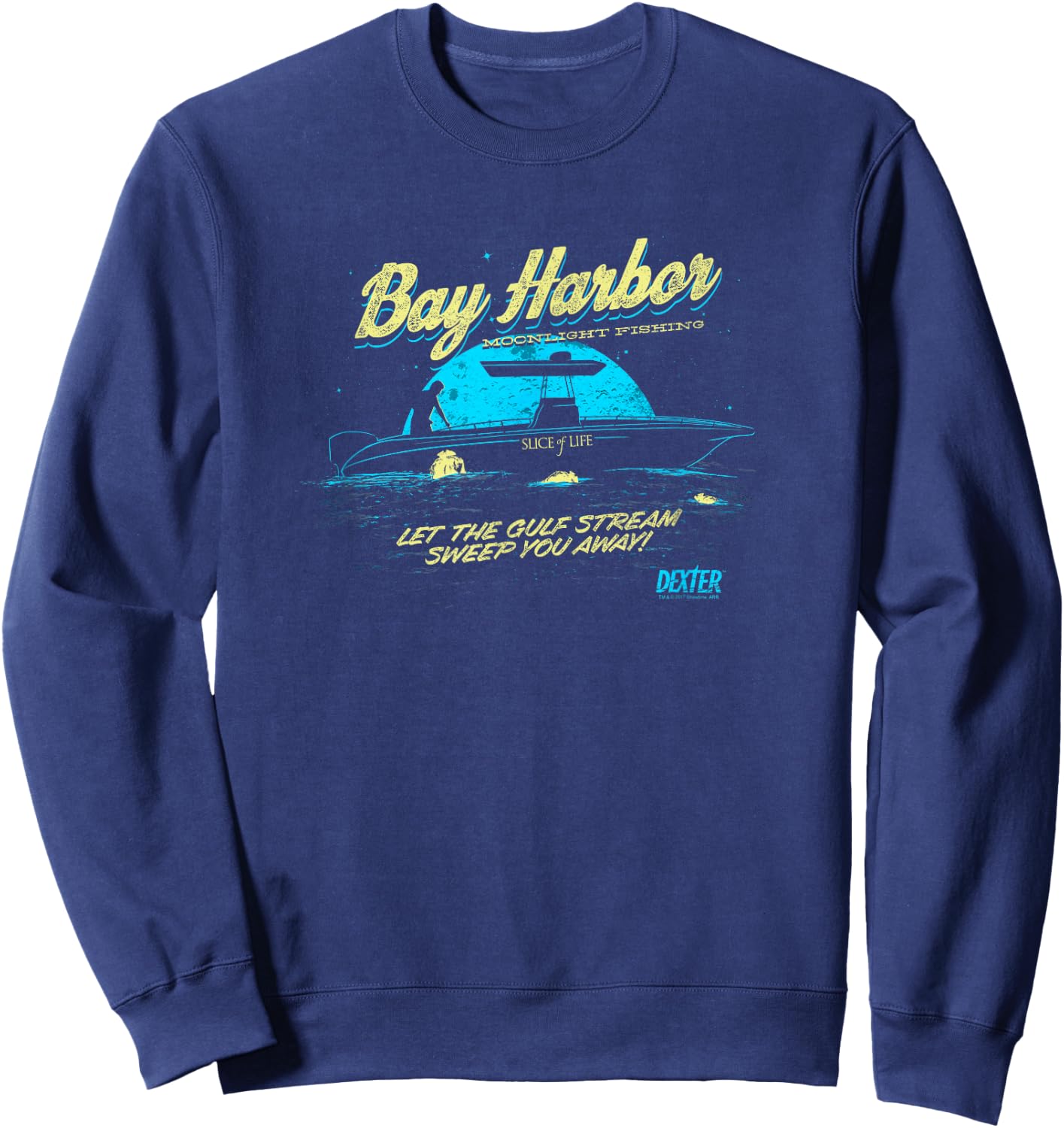 Dexter Moonlight Fishing , black Sweatshirt - Sweatshirt | Navy