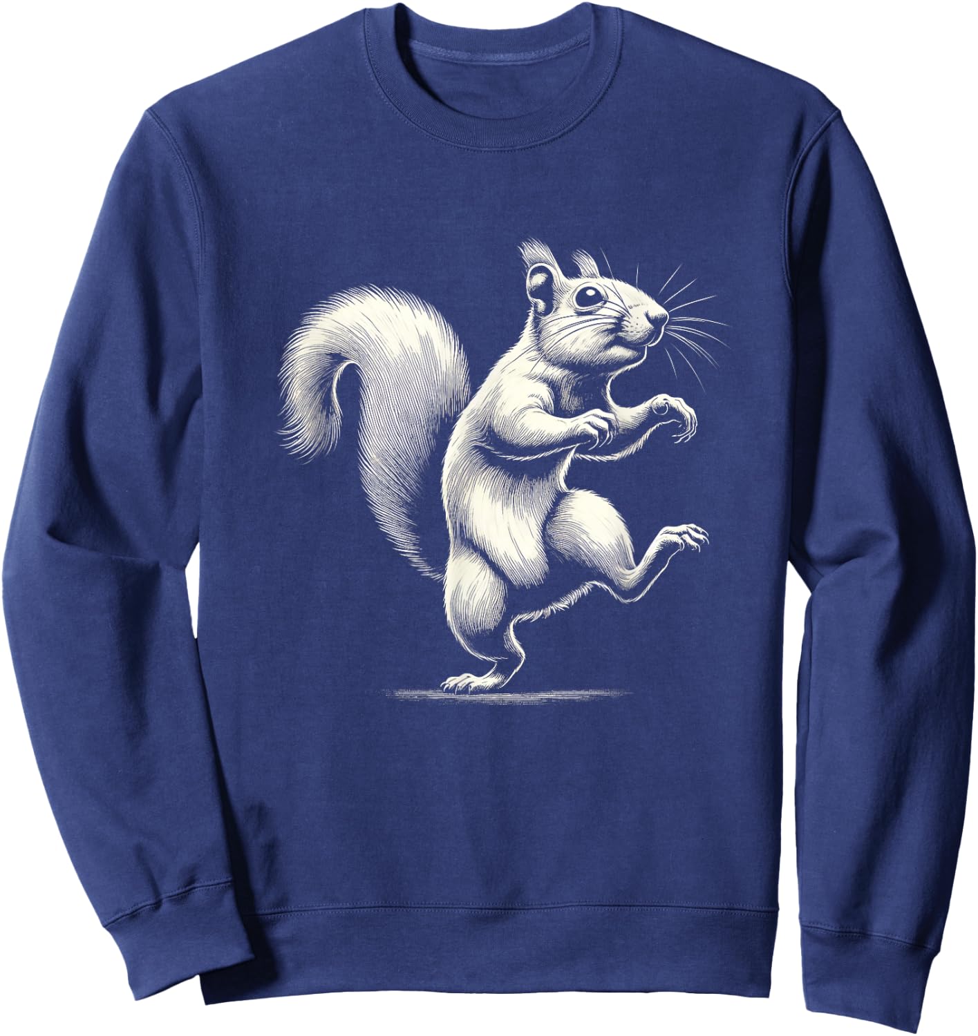 Dancing Squirrel Funny Graphic Design Sweatshirt - Sweatshirt | Navy