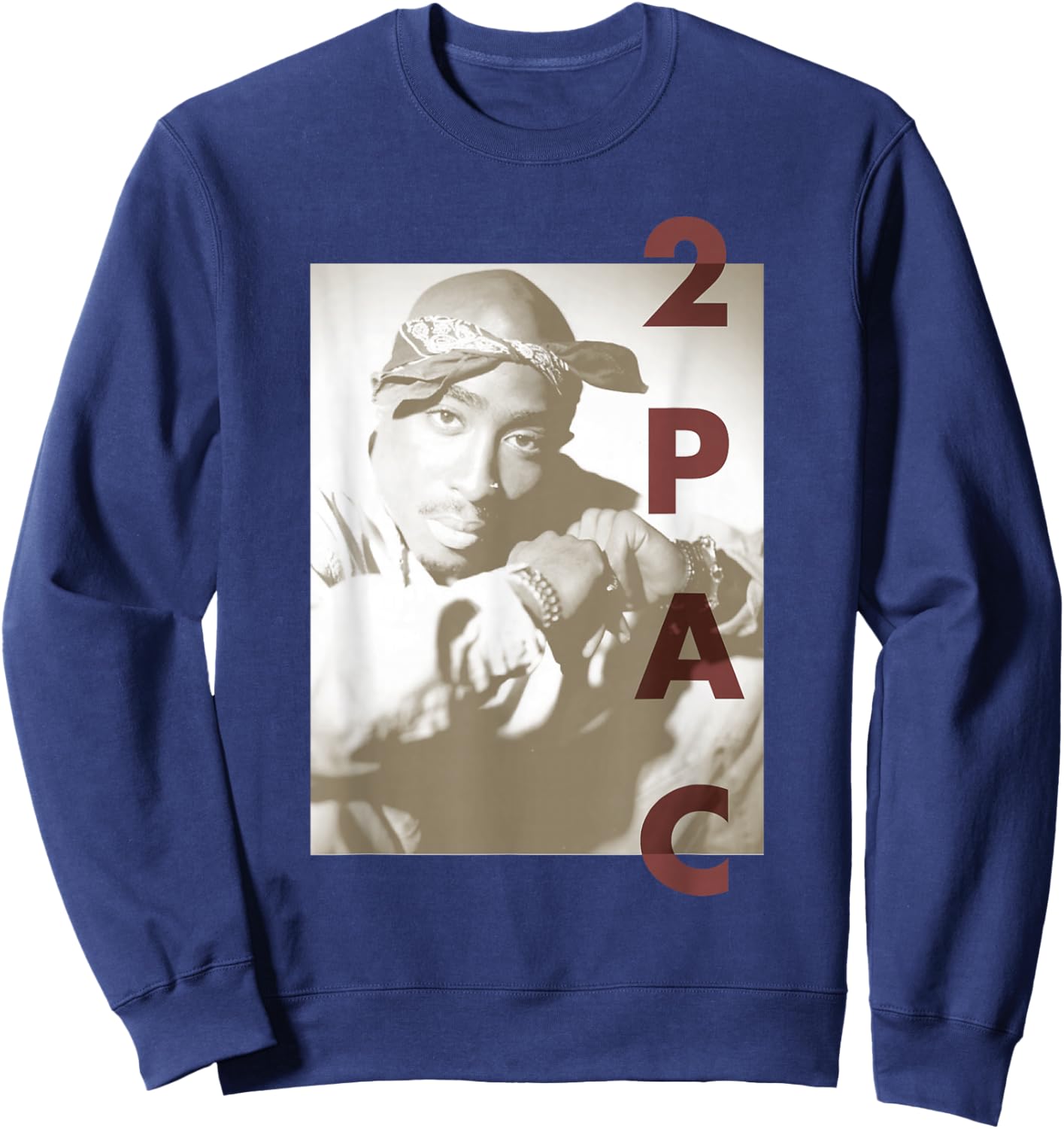 Tupac Tune In Sweatshirt - Sweatshirt | Navy